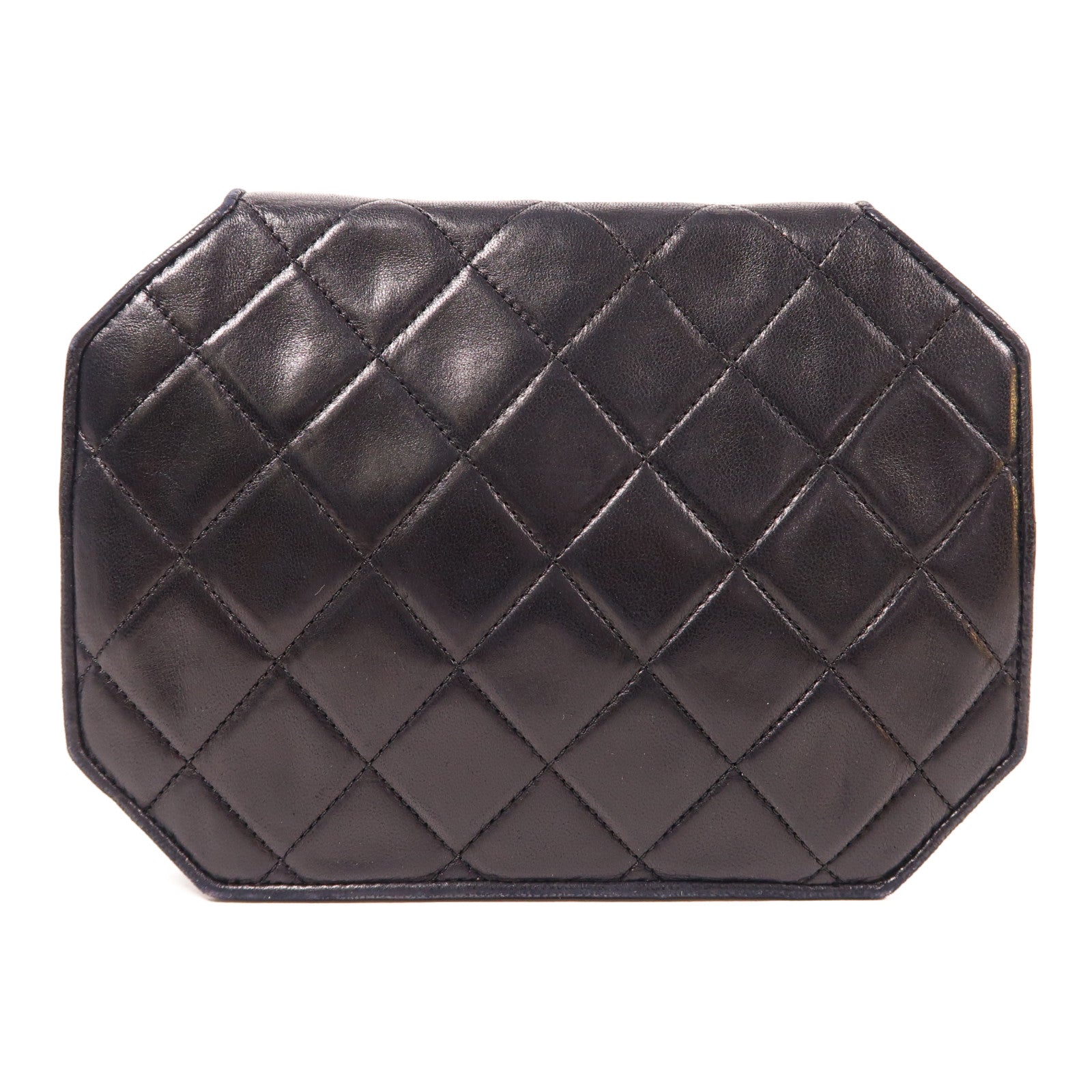 CHANEL 羊皮皮革Chain Shoulder金扣鏈帶肩背袋