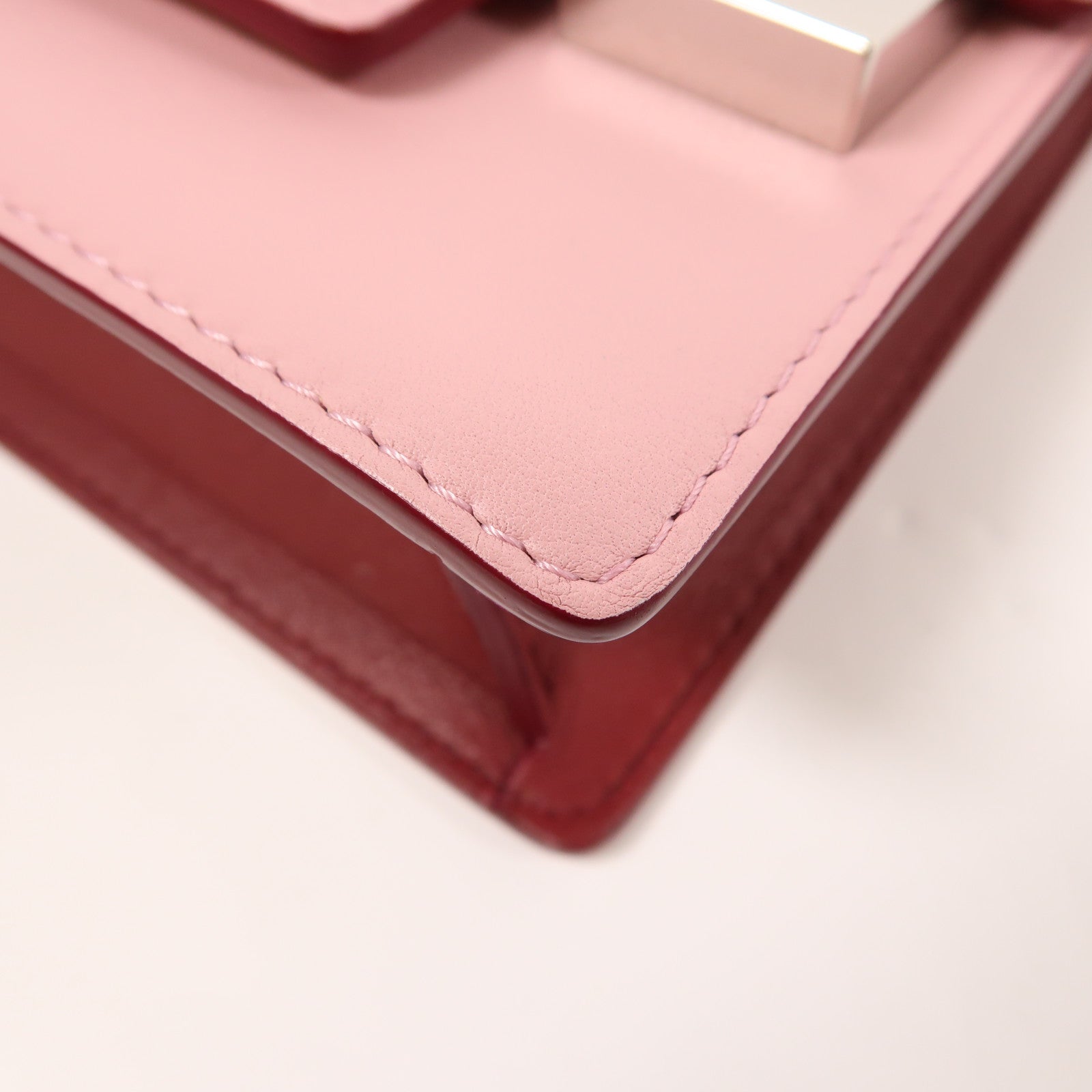 Delvaux SHW Madame Mini Chain Shoulder Bag Calfskin Leather Pink