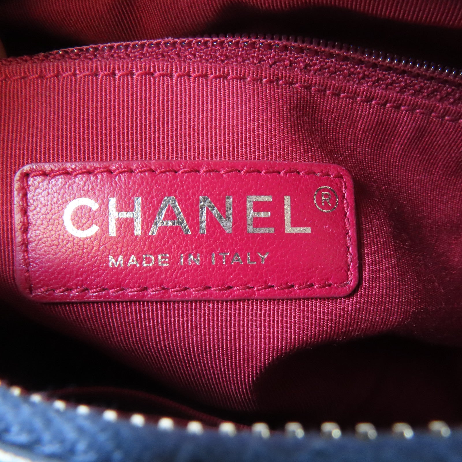 CHANEL 【激減優惠】菱格牛皮皮革Gabrielle Chain Shoulder Bag鏈帶肩背袋黑色/深藍色