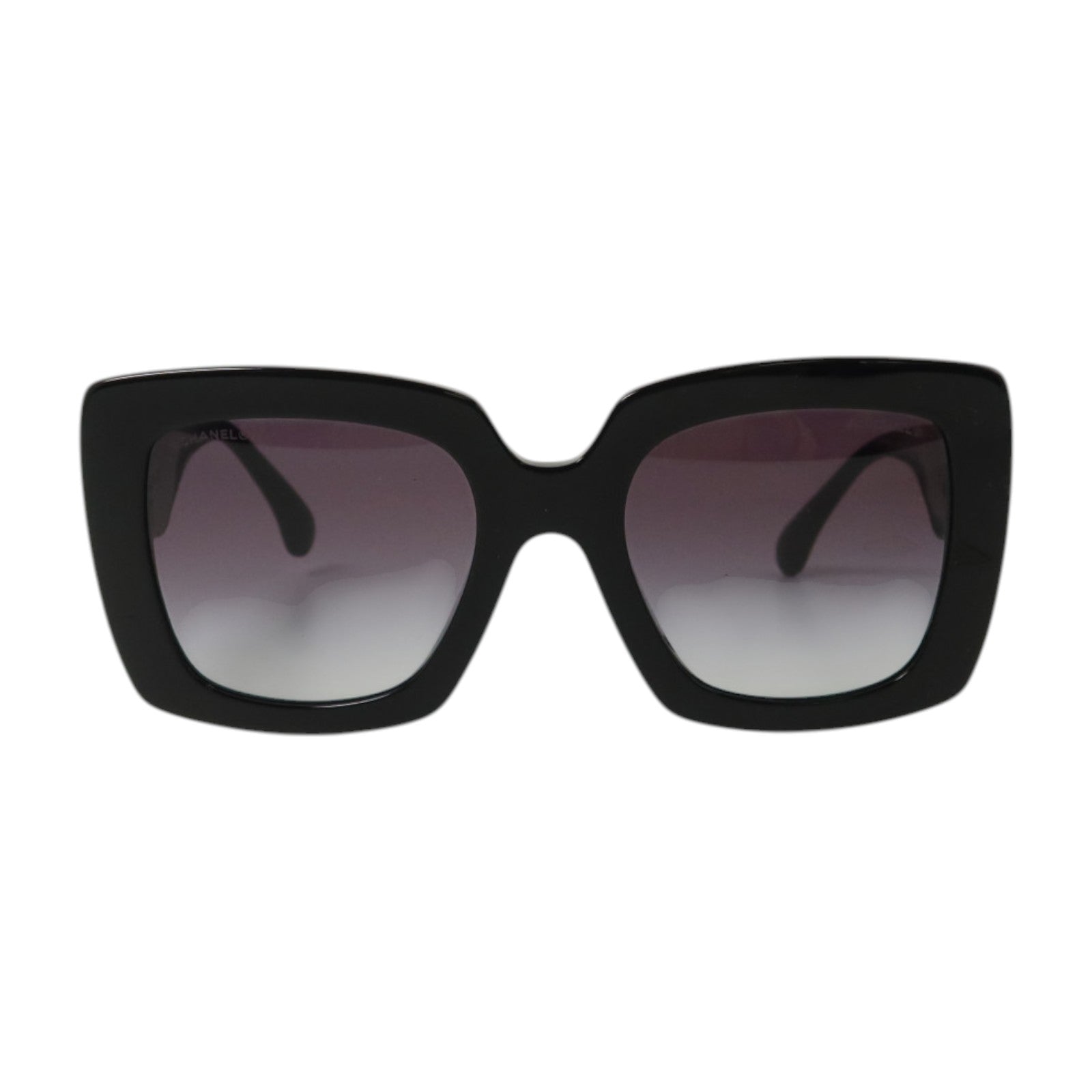 CHANEL PVC/牛皮皮革Square Sunglass太陽眼眼鏡