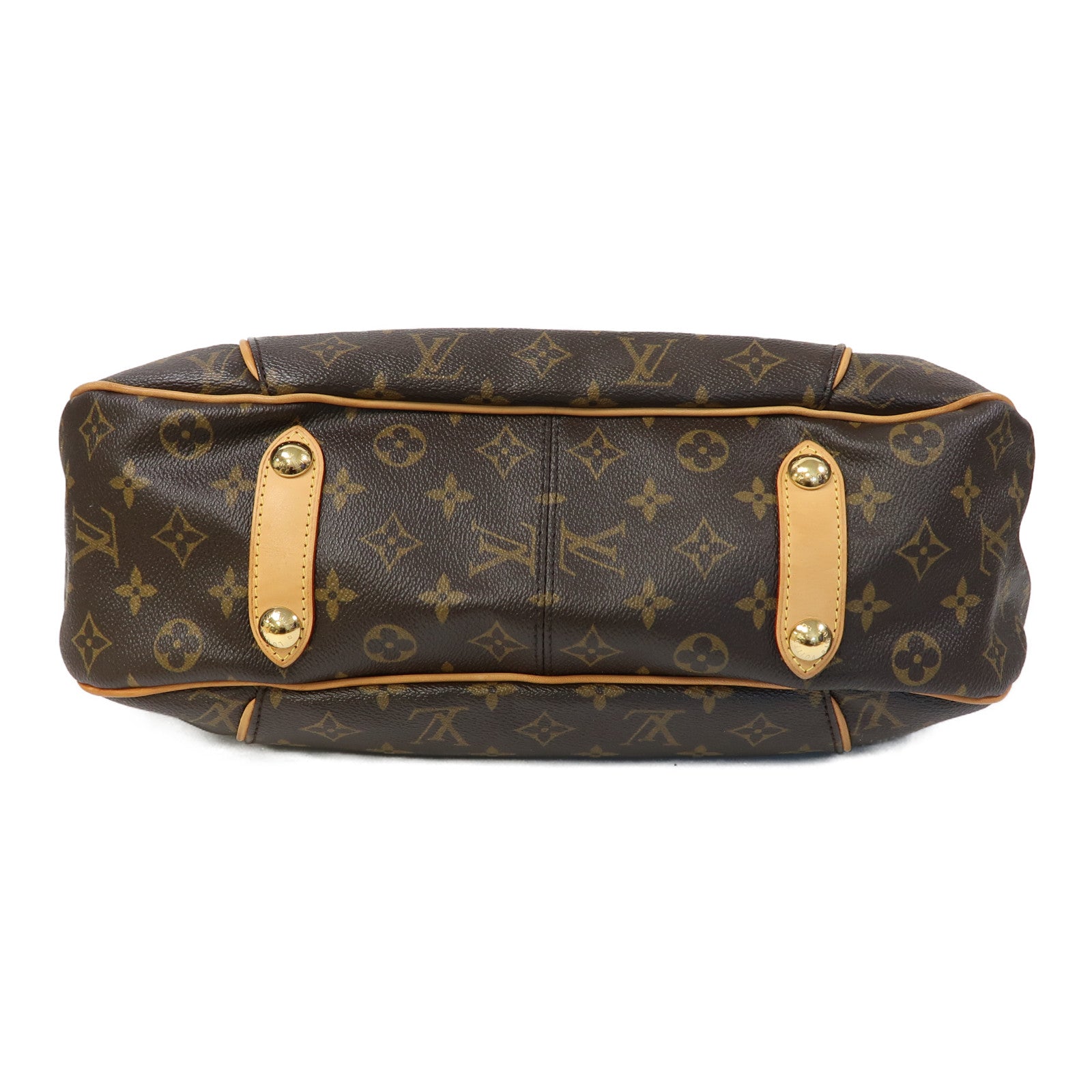 LOUIS VUITTON Monogram Galliera PM金扣肩背袋啡色
