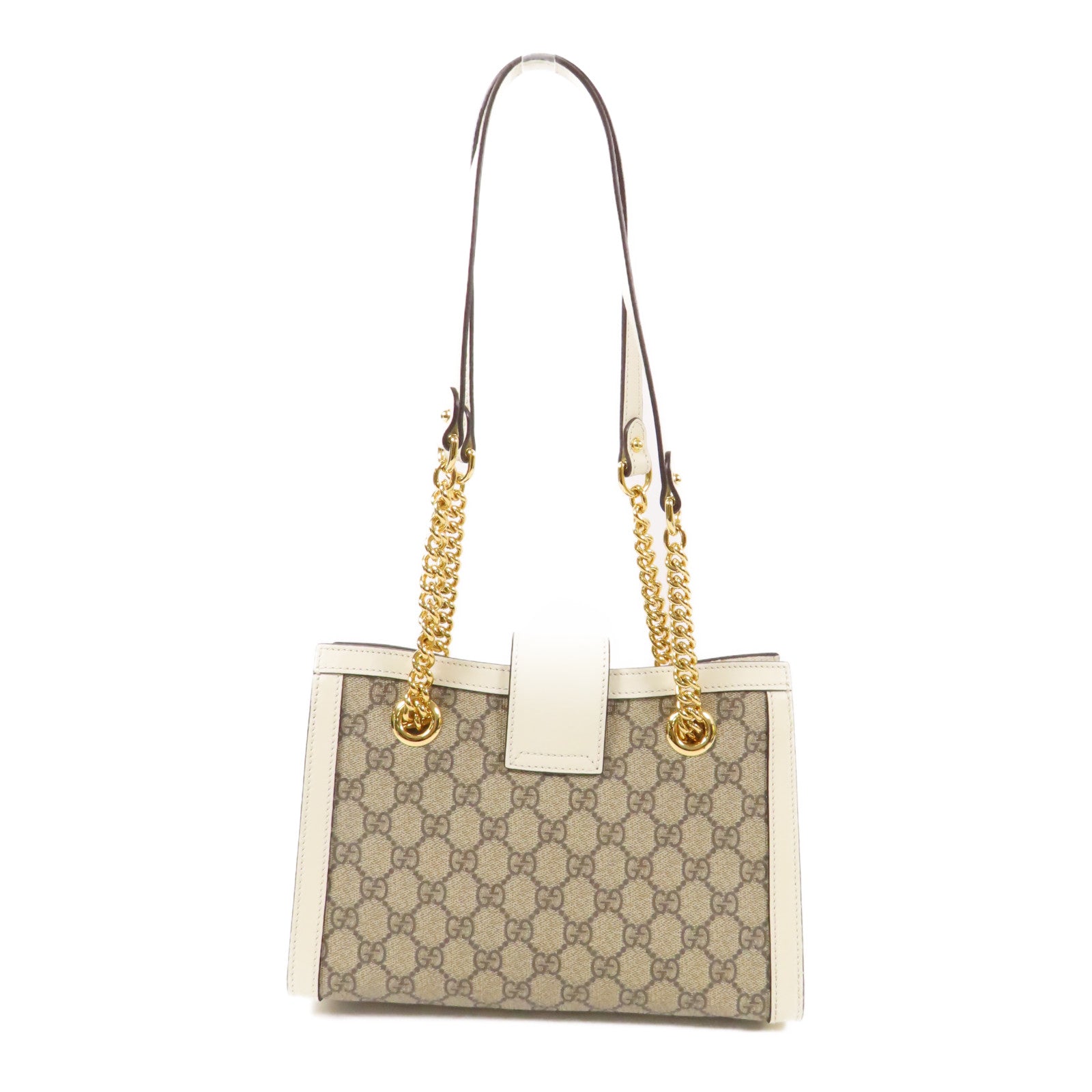 GUCCI 塗層帆布Padlock金扣肩背袋