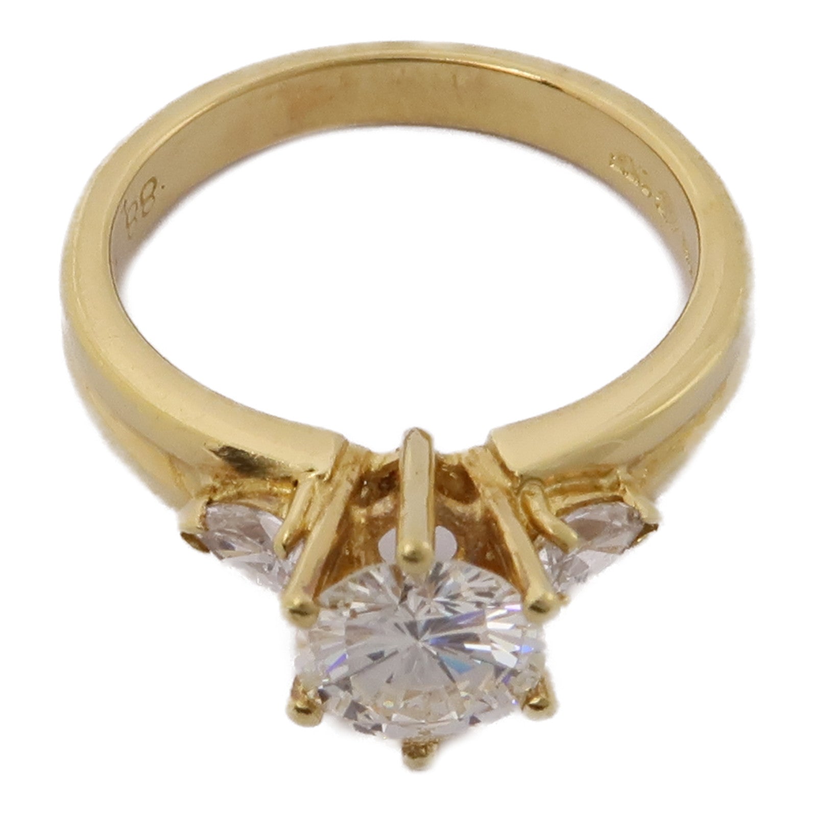 JEWELRY Diamond Ring 18K White Gold US#5