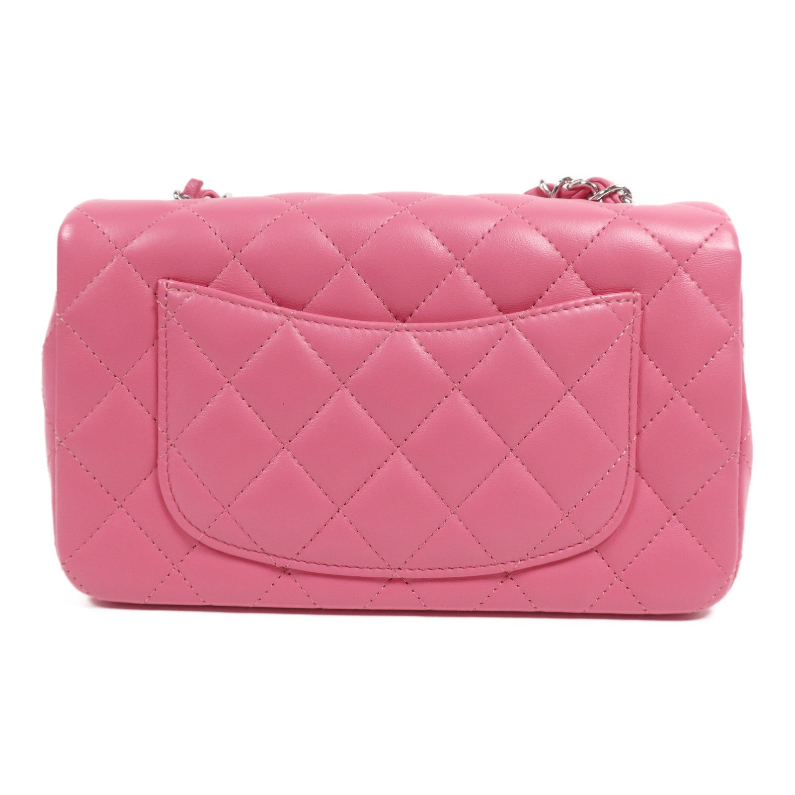 CHANEL 羊皮皮革Classic 20銀扣鏈帶肩背袋