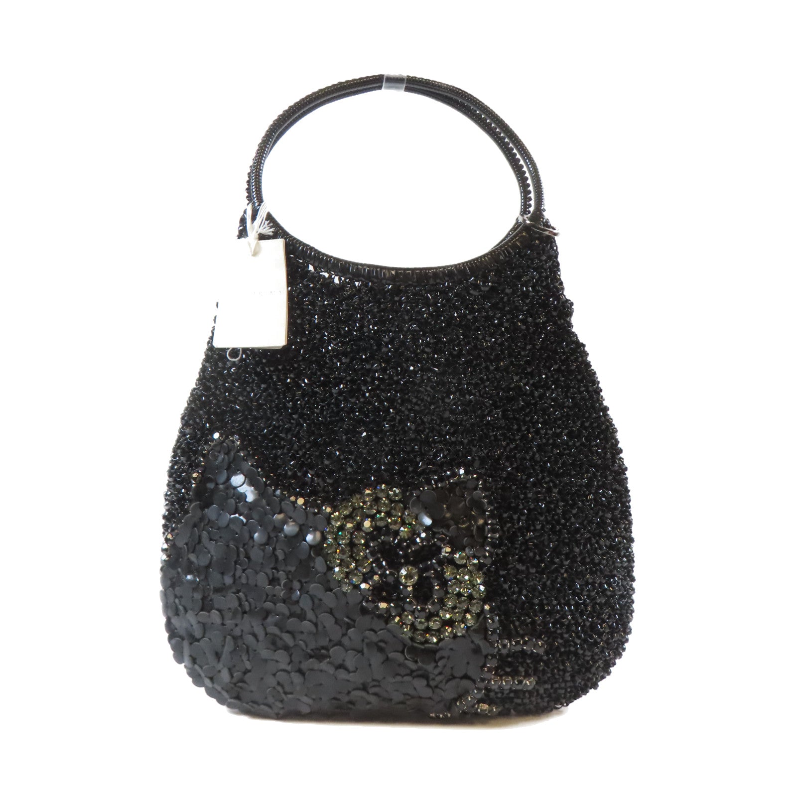 ANTEPRIMA PVC Handbag銀扣手挽袋黑色