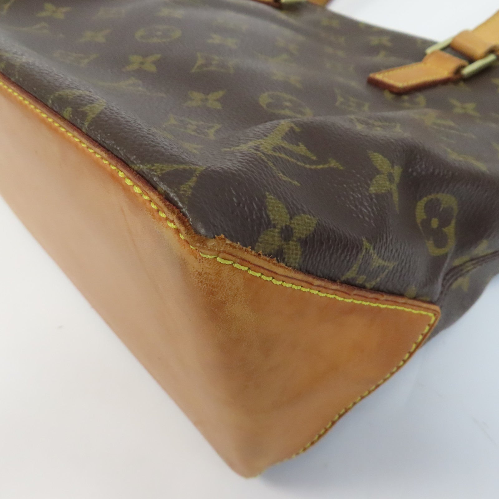 LOUIS VUITTON Monogram Cabas Piano金扣手挽袋啡色