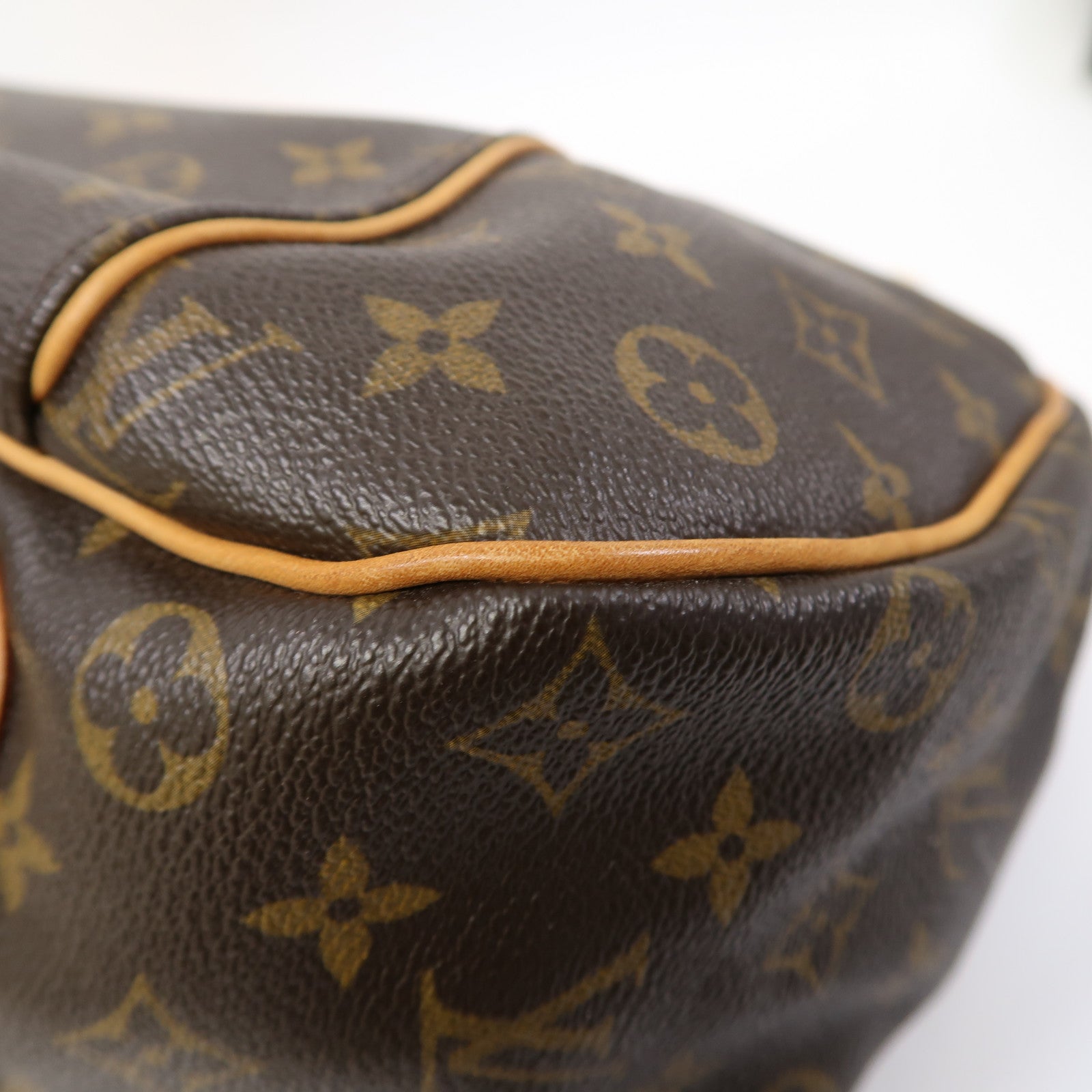 LOUIS VUITTON Monogram Galliera PM金扣肩背袋啡色