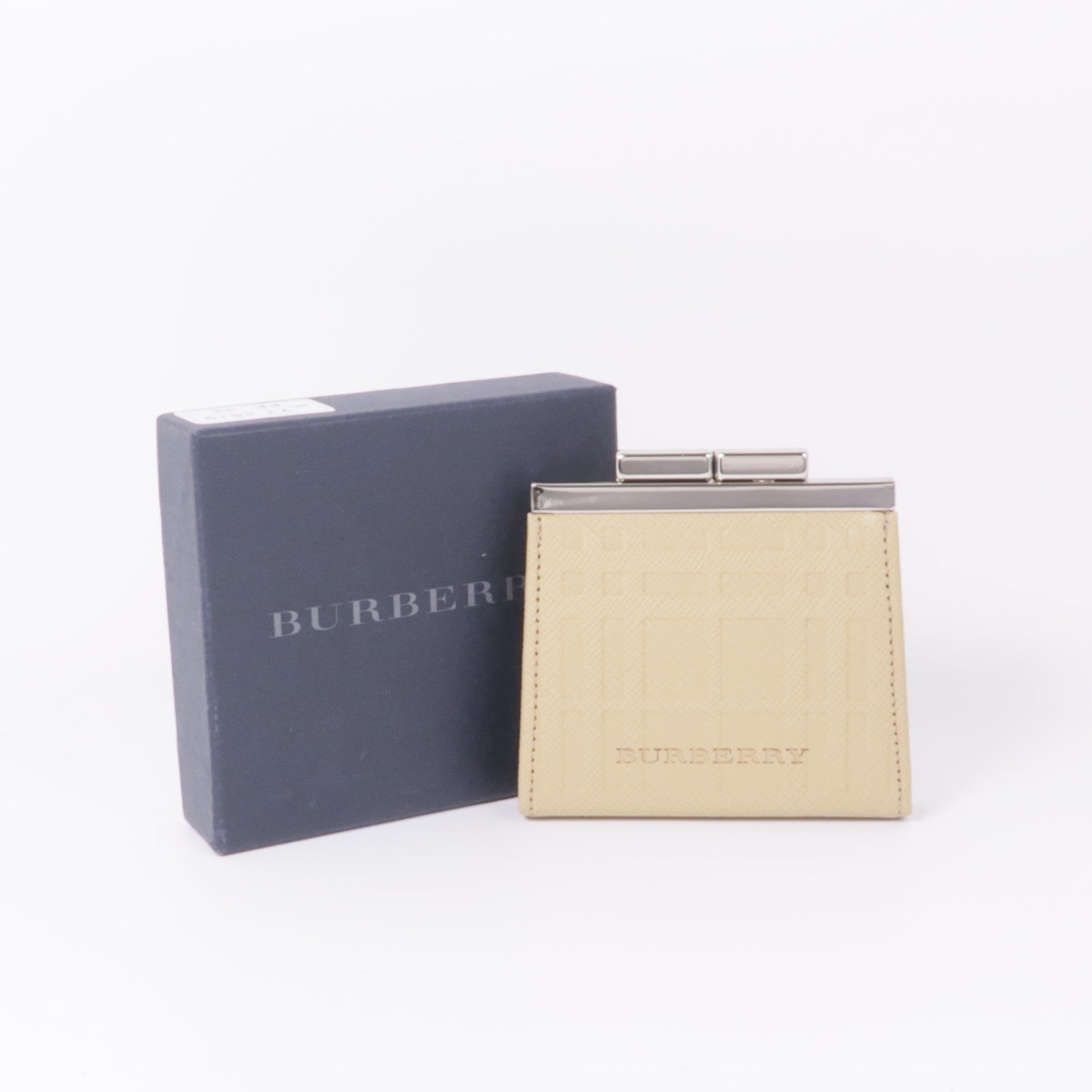 BURBERRY 牛皮皮革Coin Case銀扣零錢包