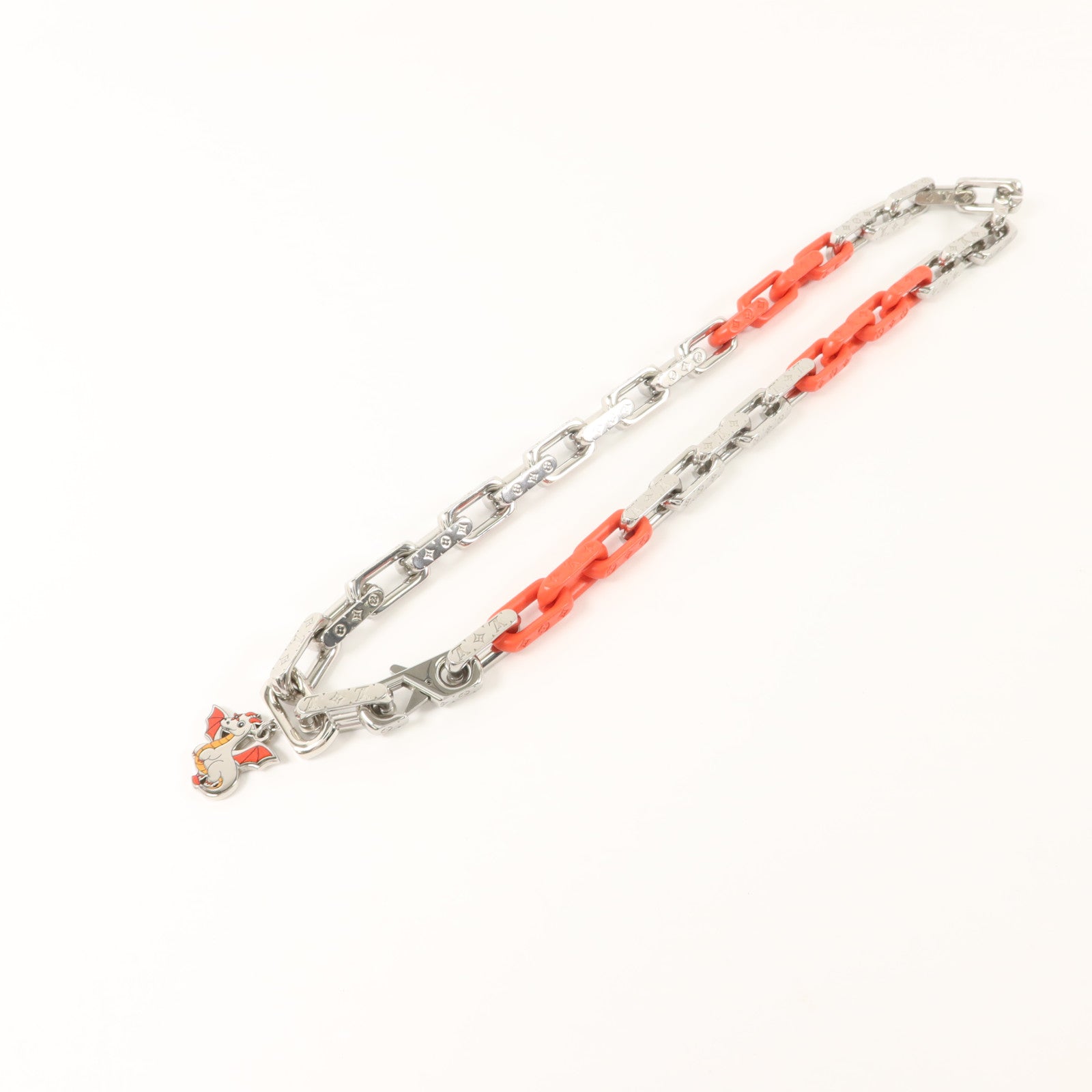 LOUIS VUITTON 金屬/PVCMonogram Chain Dragon Necklace項鍊