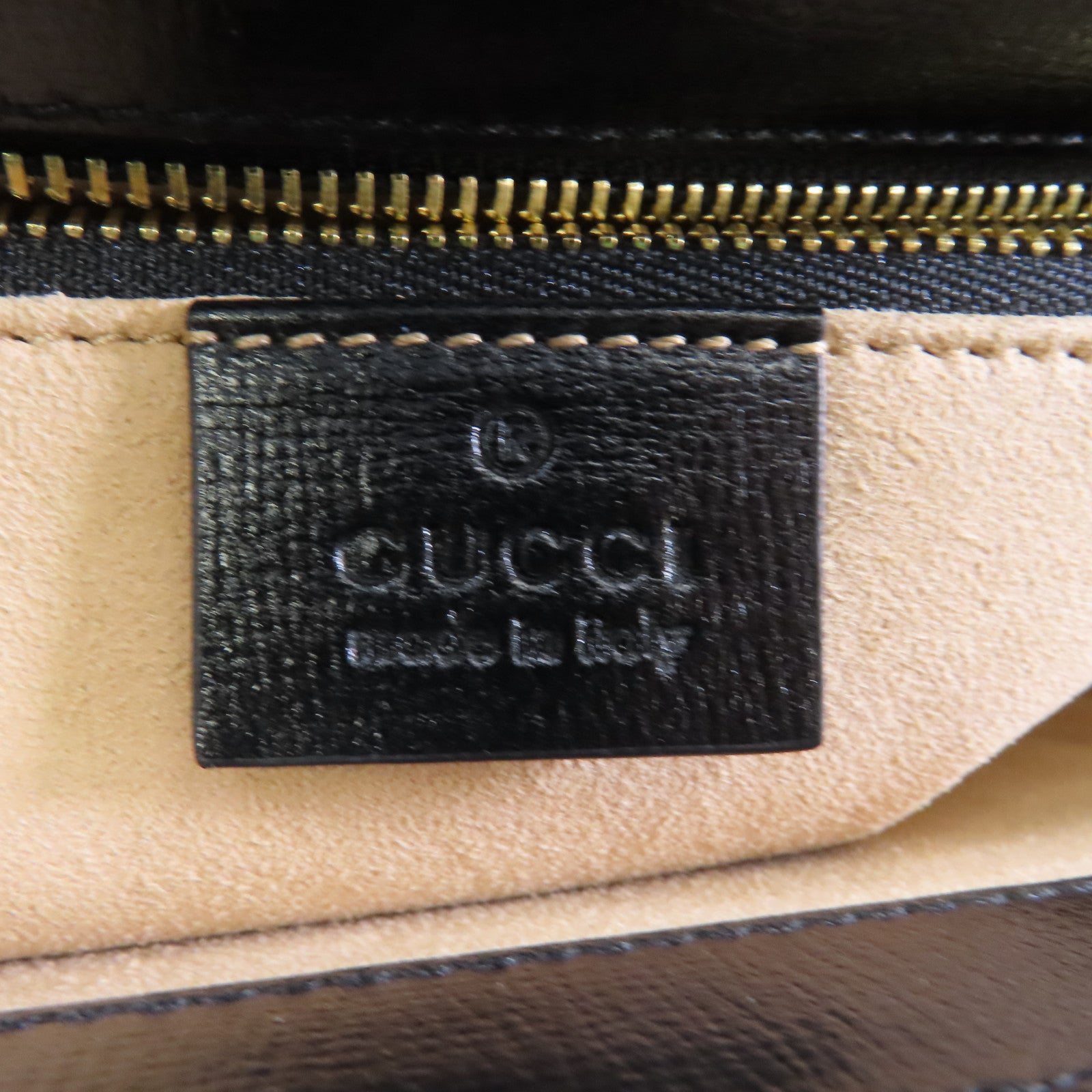 GUCCI 牛皮皮革Horsebit 1955金扣肩背袋黑色