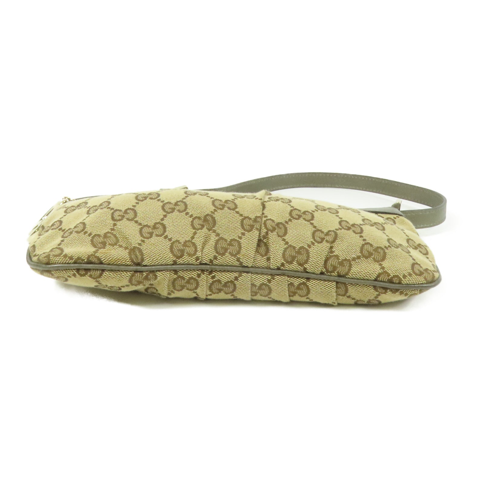 GUCCI GG Canvas Mini Pochette金扣肩背袋
