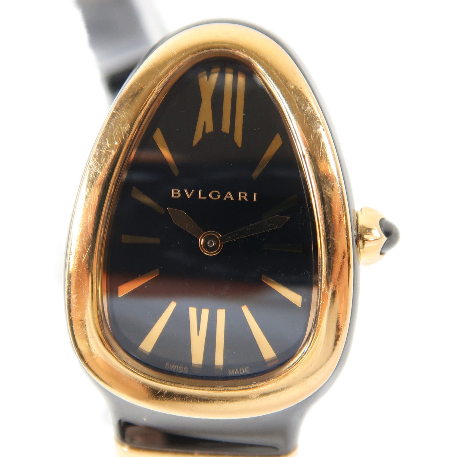 BVLGARI Serpenti Spiga Ceramic石英機芯手錶黑色