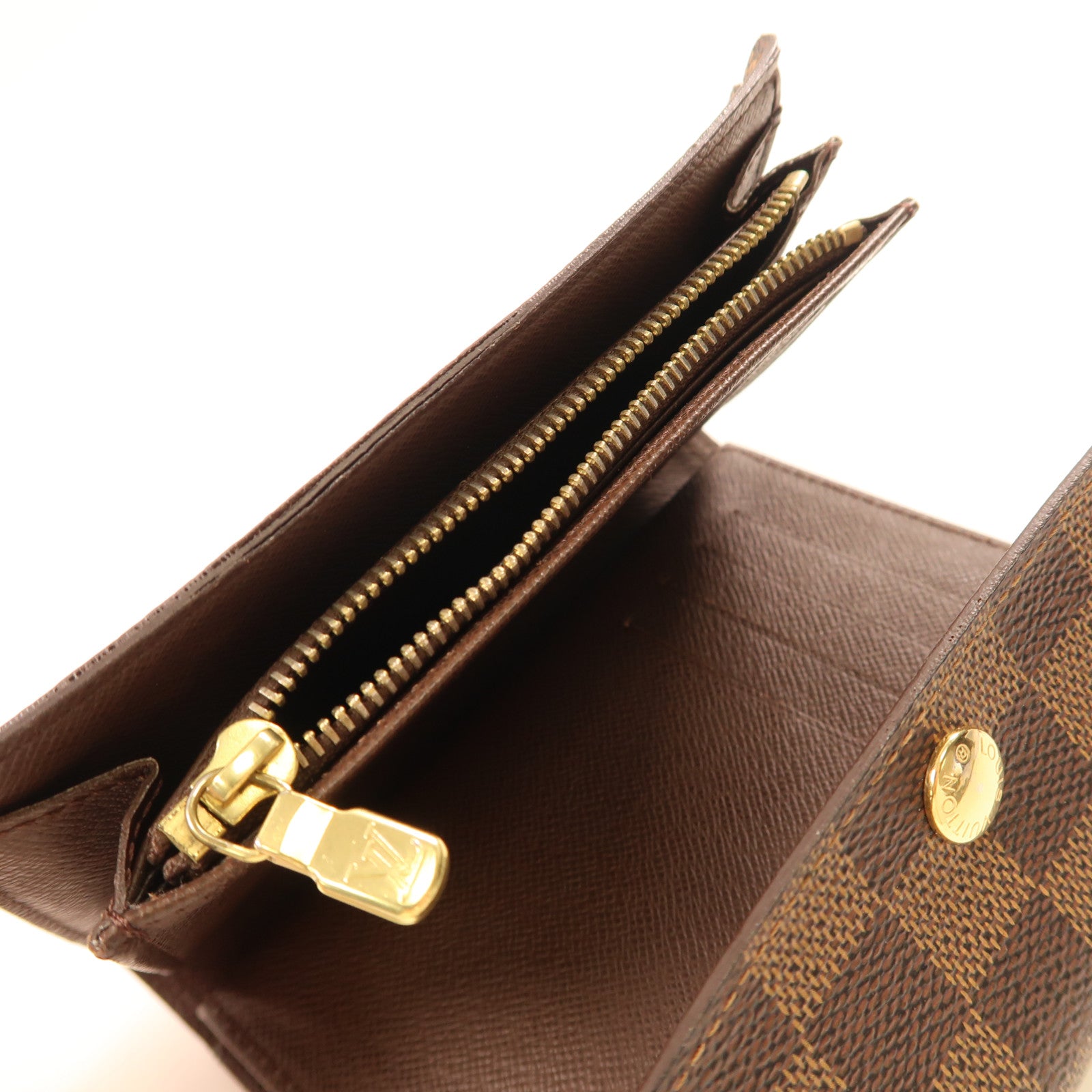 LOUIS VUITTON 【激減優惠】Damier Wallet金扣錢包