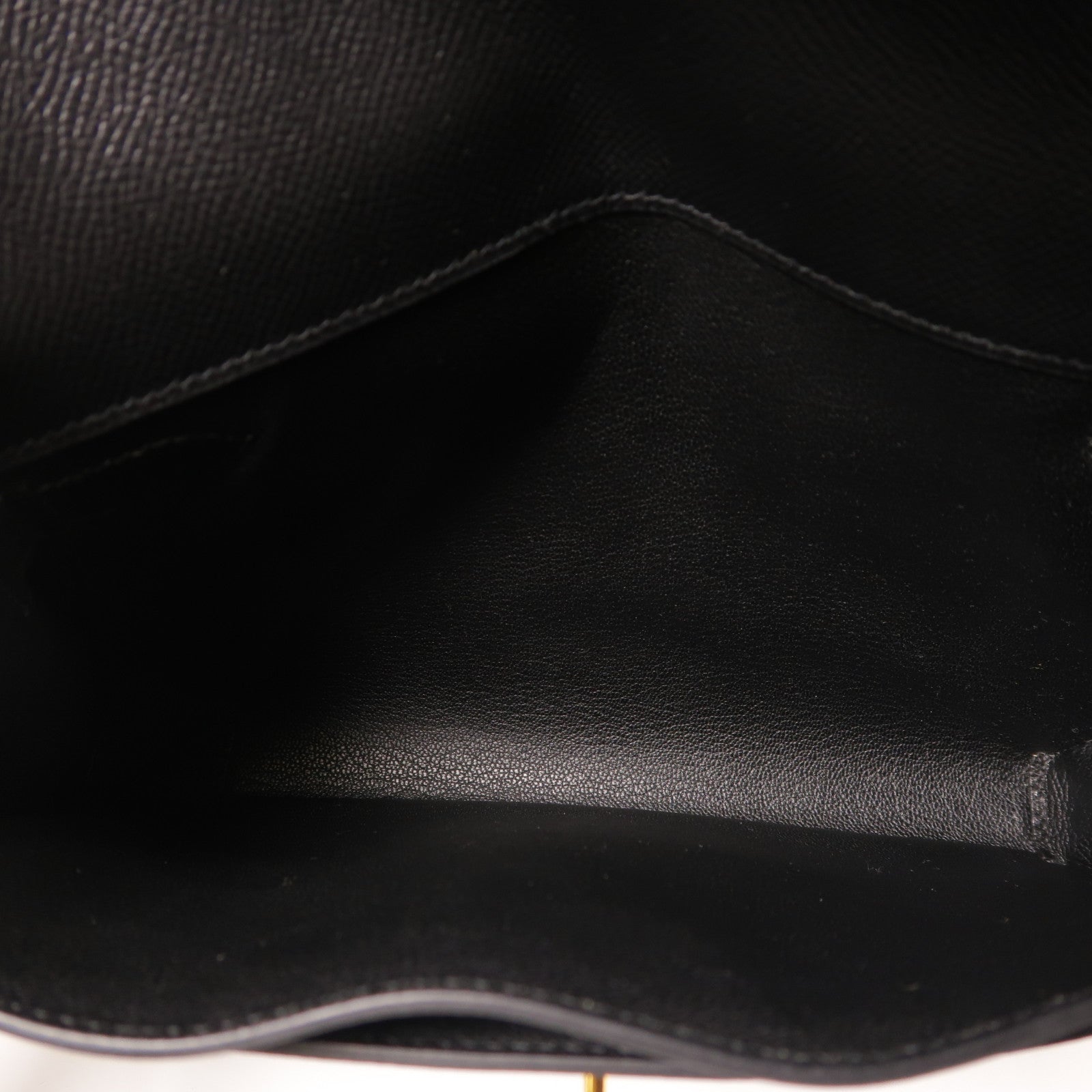 HERMES Epsom皮革Kelly Depeches 25金扣手拿包