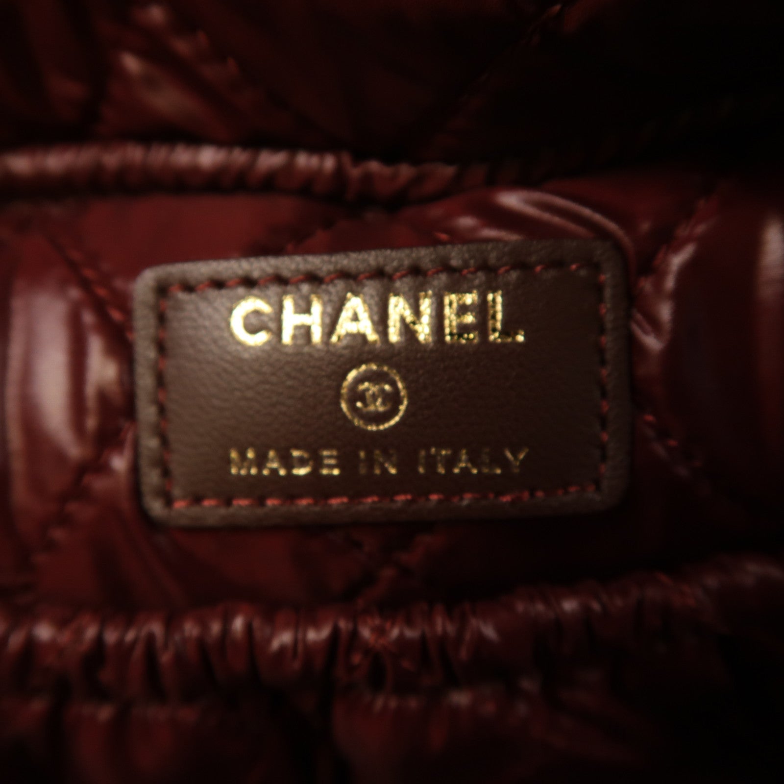 CHANEL 菱格牛皮皮革Clutch金扣手拿包黑色