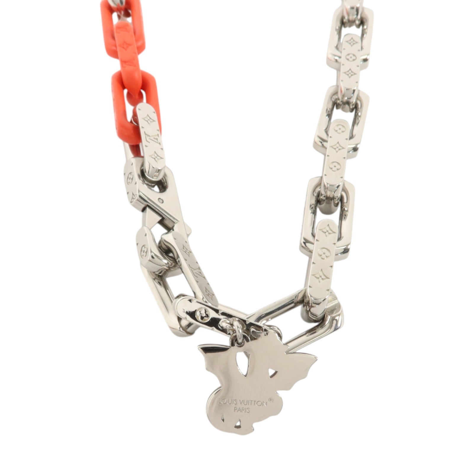 LOUIS VUITTON 金屬/PVCMonogram Chain Dragon Necklace項鍊