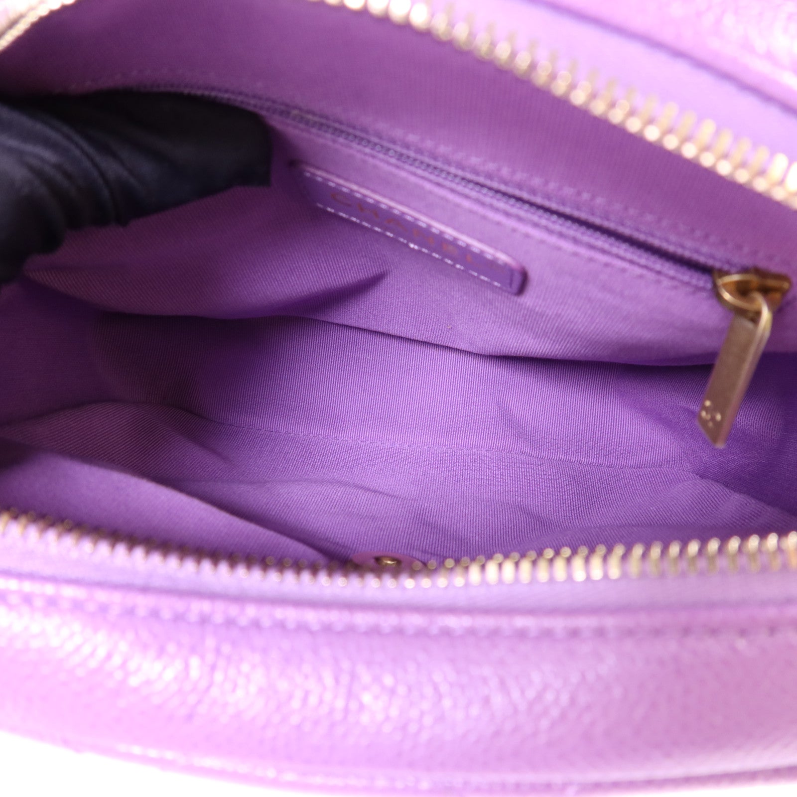 CHANEL 牛皮皮革Backpack金扣背包