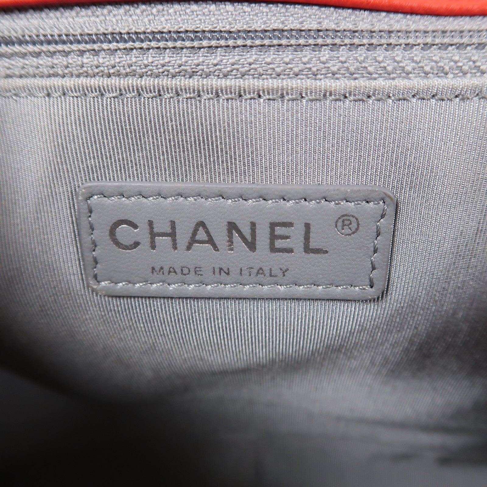 CHANEL 【激減優惠】牛皮皮革Boy 28銀扣鏈帶肩背袋紅色