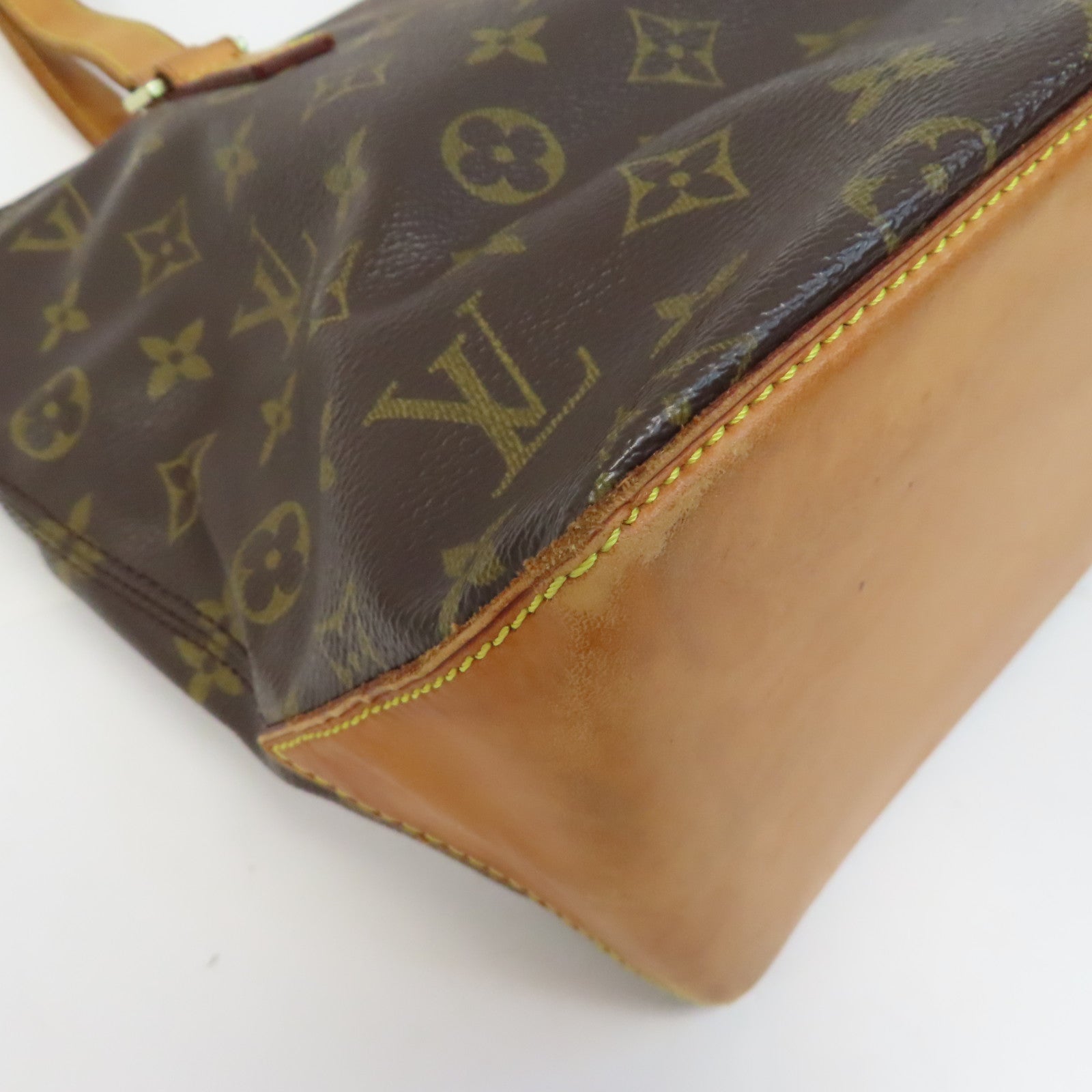 LOUIS VUITTON Monogram Cabas Piano金扣手挽袋啡色