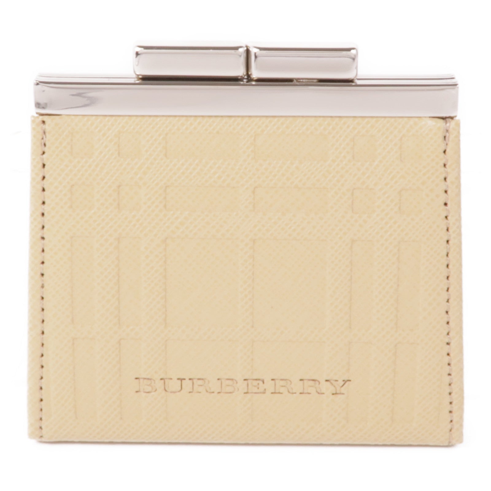 BURBERRY 牛皮皮革Coin Case銀扣零錢包