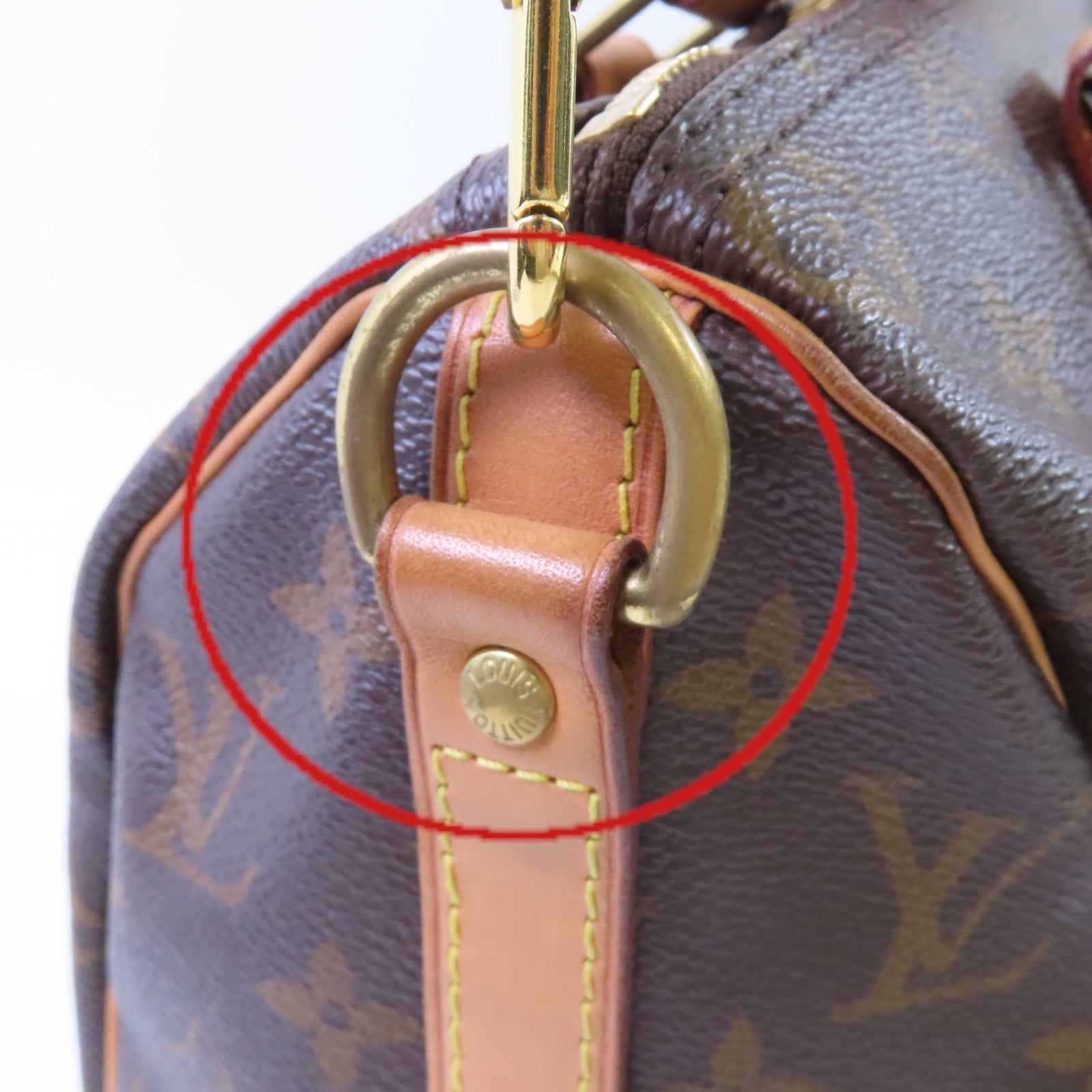 LOUIS VUITTON Monogram Speedy 25 2Way Shoulder Bag金扣手挽肩背兩用袋啡色