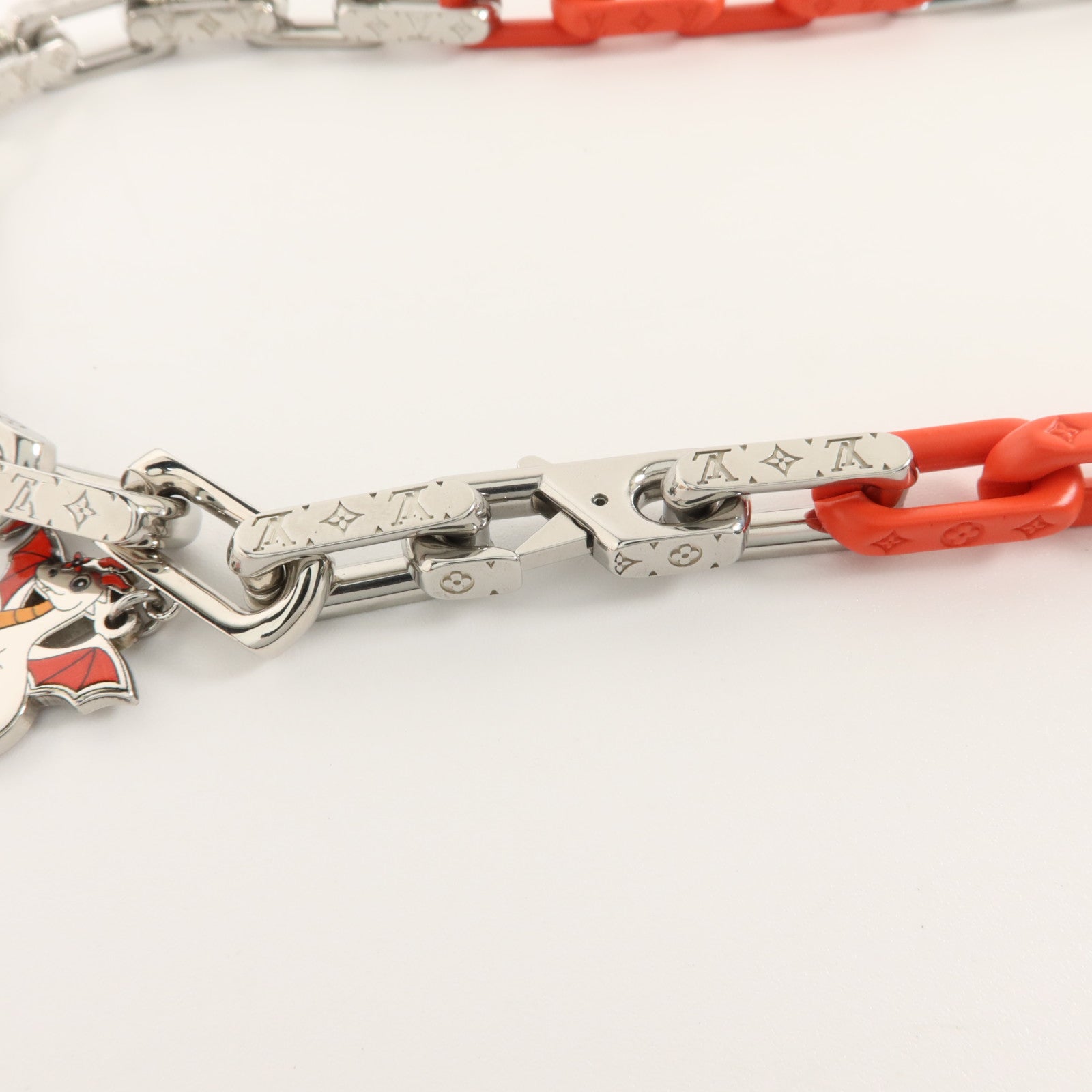 LOUIS VUITTON 金屬/PVCMonogram Chain Dragon Necklace項鍊