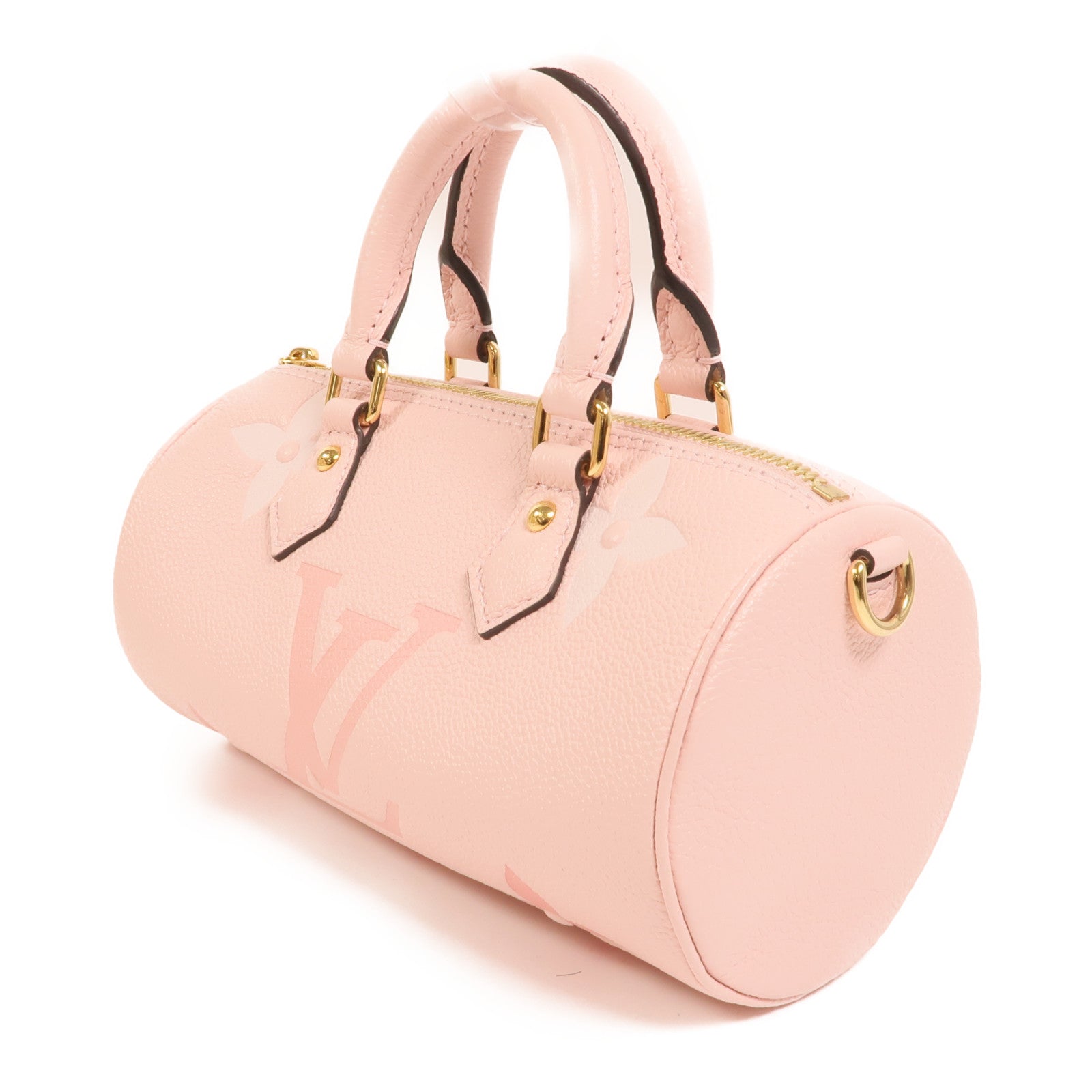LOUIS VUITTON Monogram Empreinte Papillon BB金扣手挽肩背兩用袋