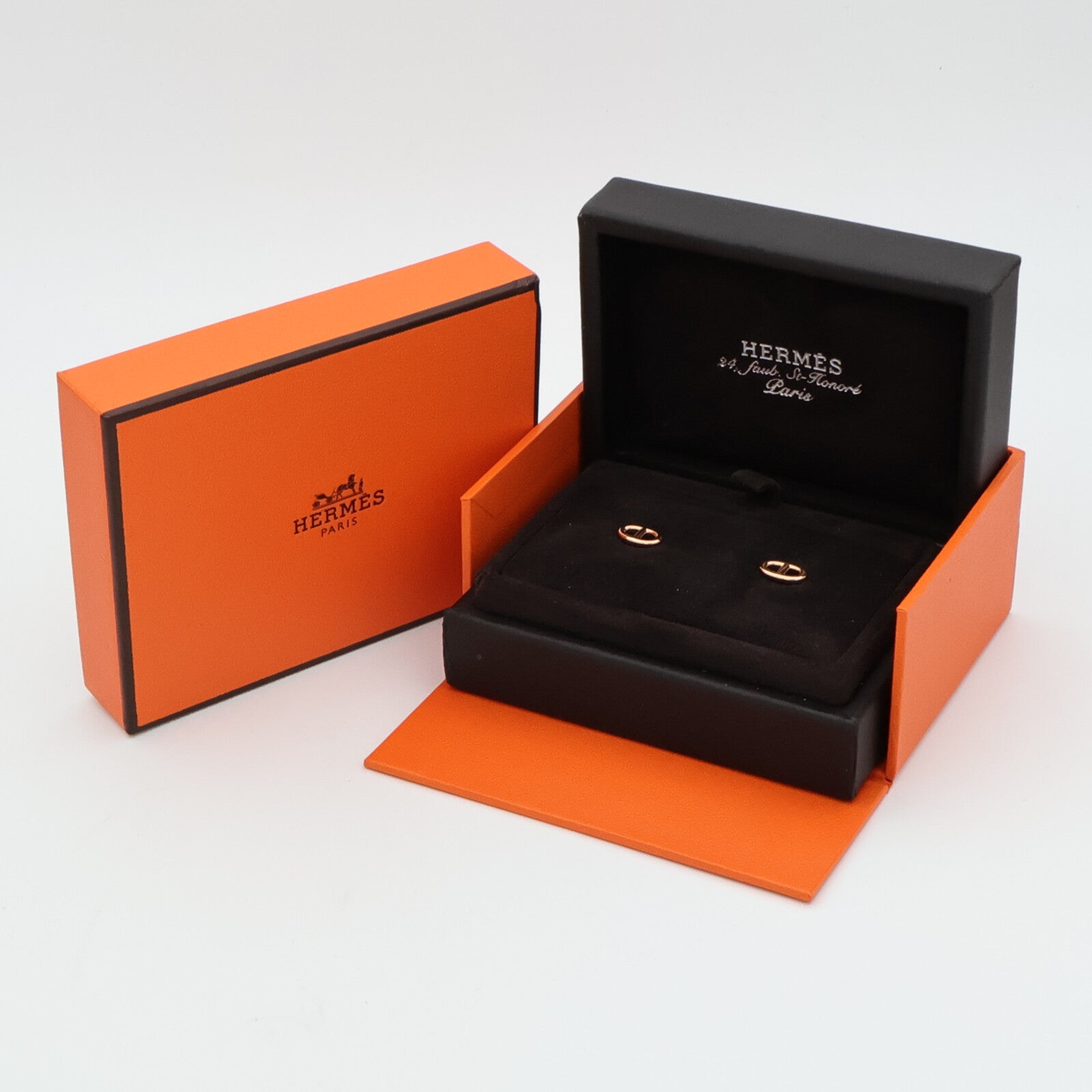 HERMES 18K玫瑰金Farandole Earrings耳環