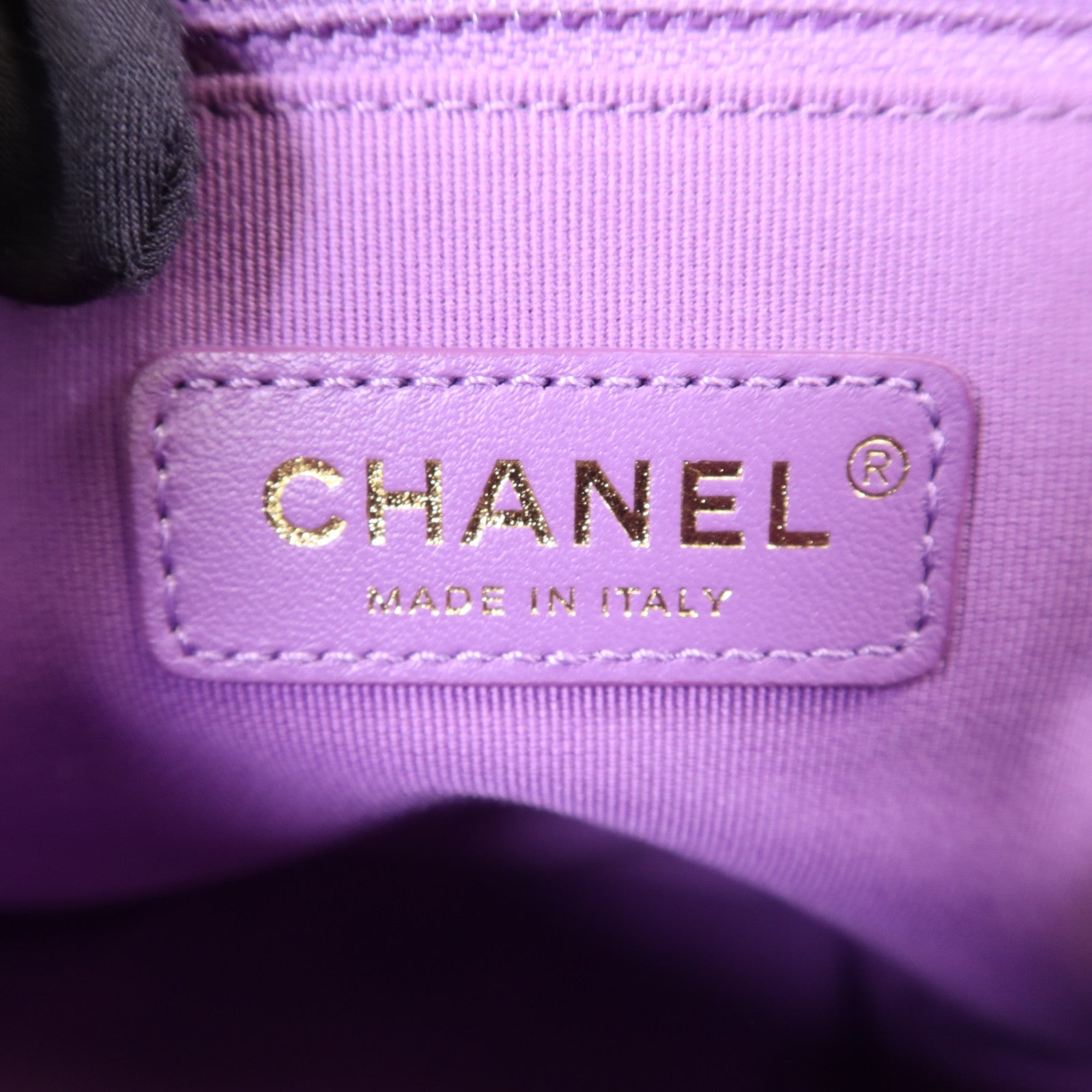 CHANEL 牛皮皮革Backpack金扣背包