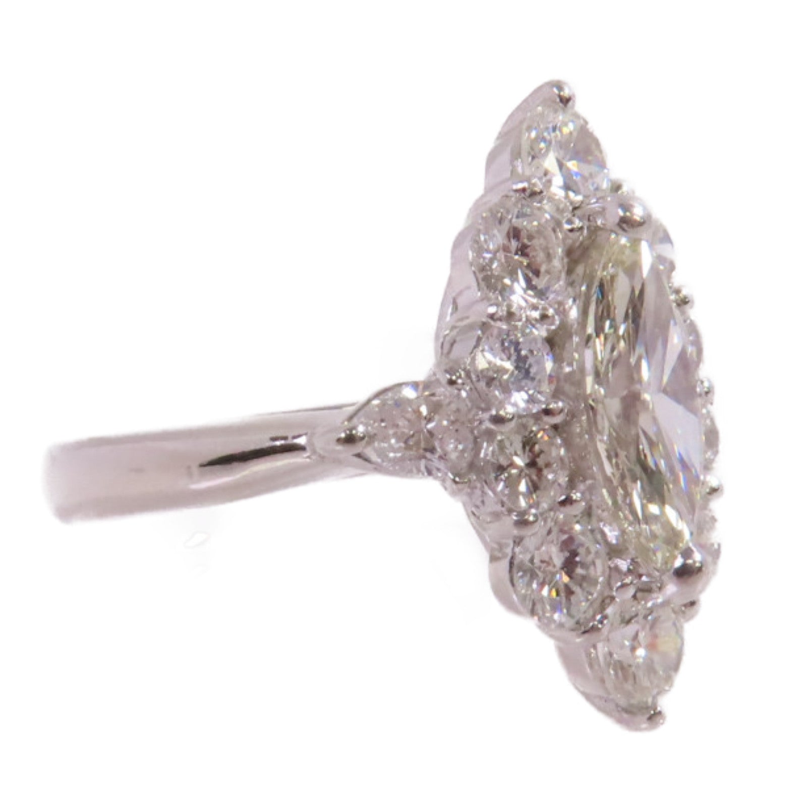 JEWELRY PT900鉑金/1.009ct鑚石/1.80ct鑚石Diamond Ring戒指US#6