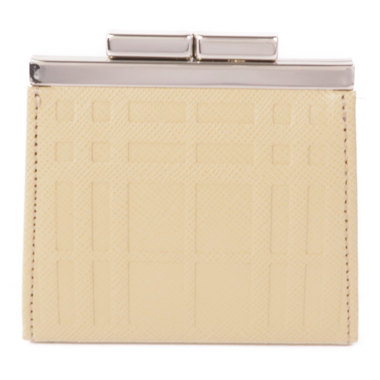 BURBERRY 牛皮皮革Coin Case銀扣零錢包