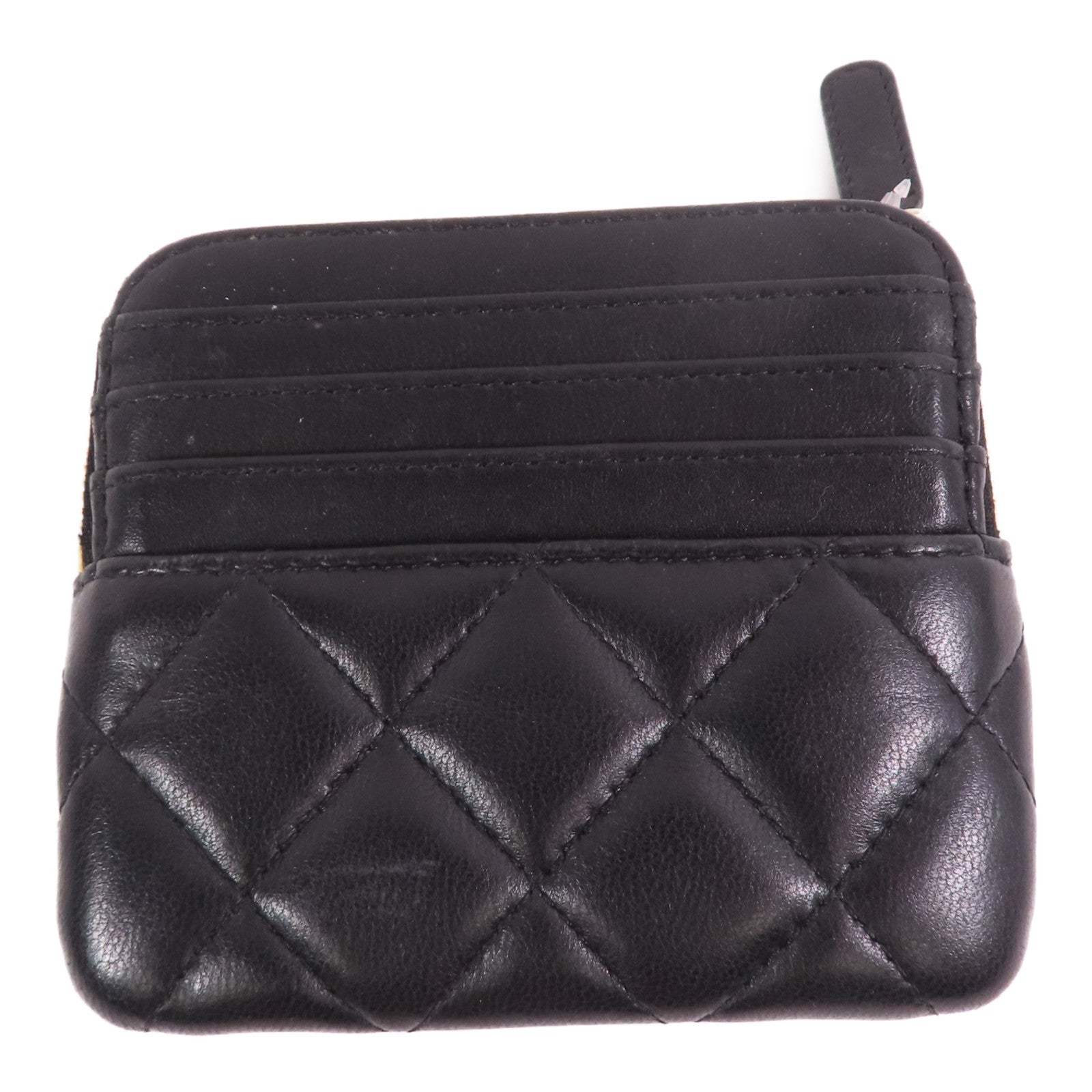 CHANEL 羊皮皮革Card case金扣卡套