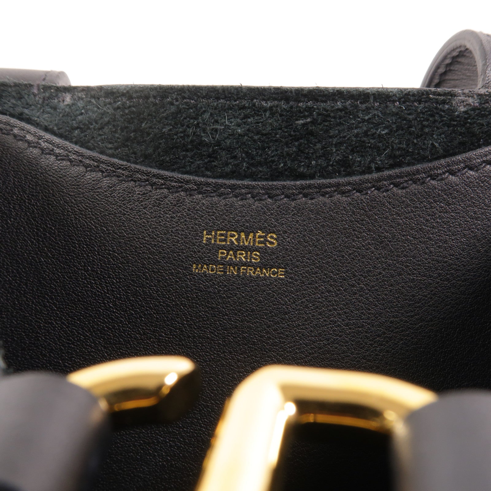 HERMES 【激減優惠】Clemence皮革In The Loop 18手挽袋Noir