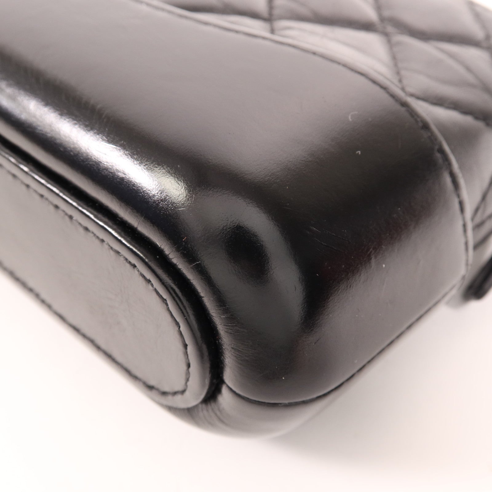 CHANEL 羊皮皮革Gabrielle WOC鏈帶肩背袋