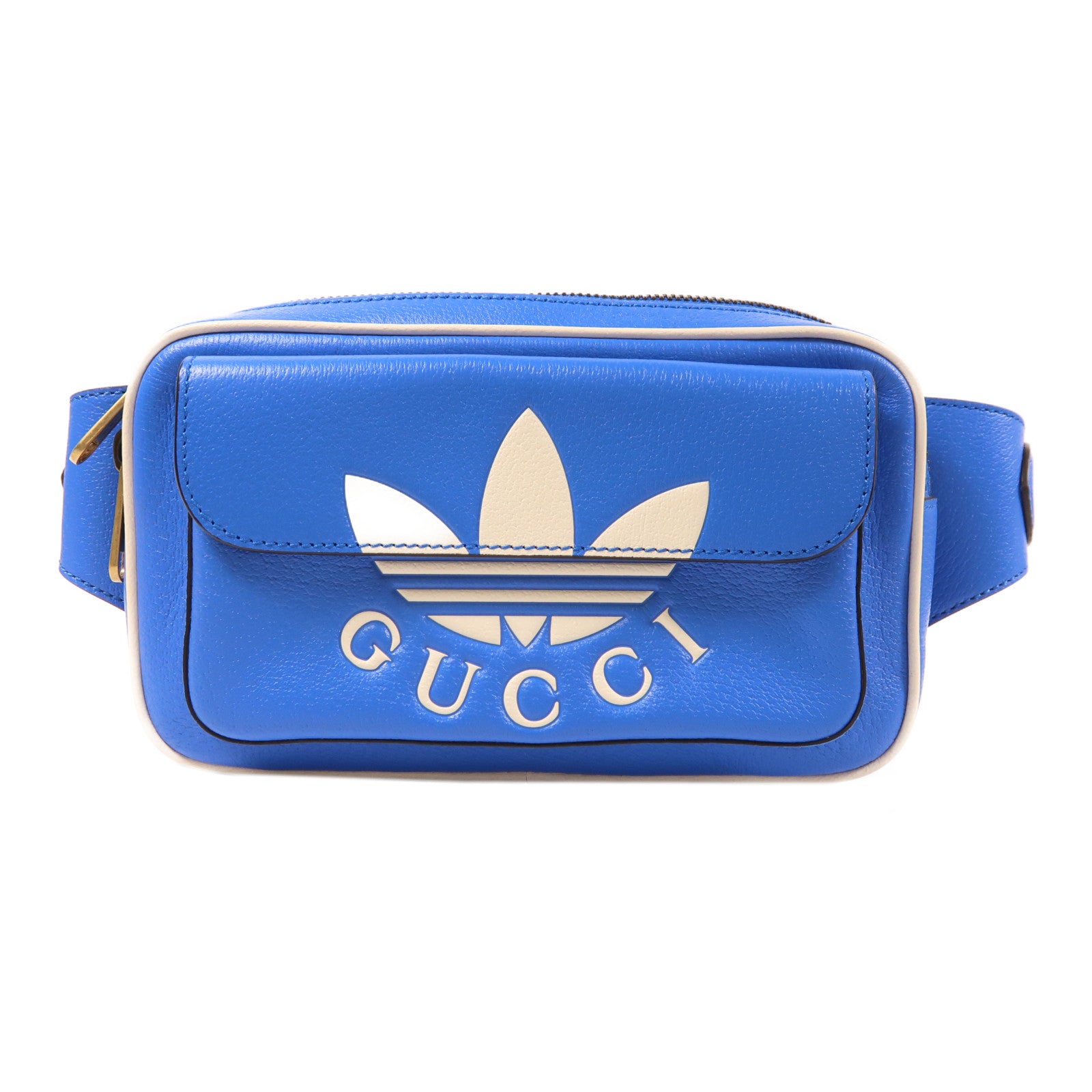 GUCCI 皮革Gucci X Adidas Waist Bag腰包藍色