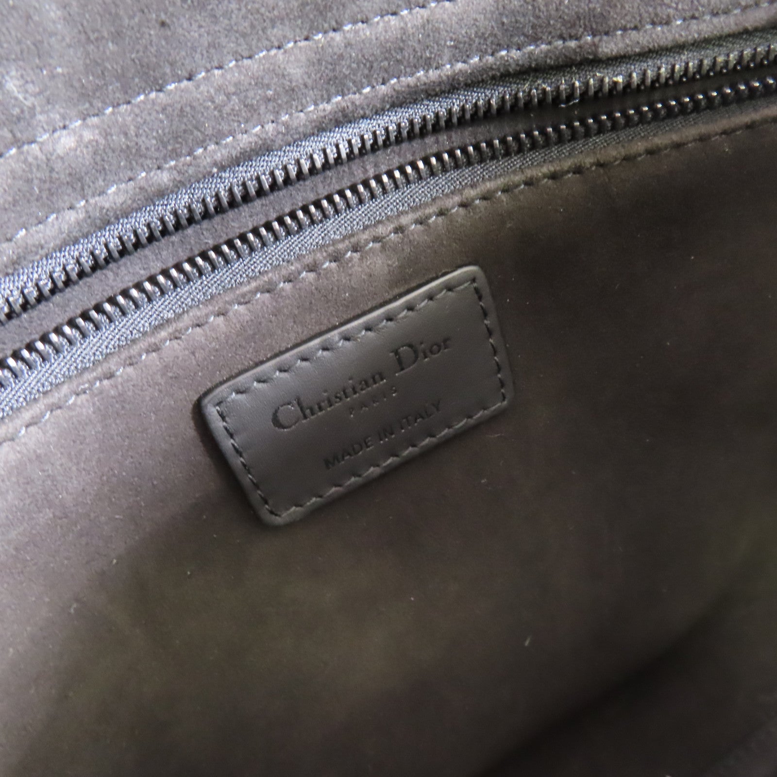 Dior 牛皮皮革Lady Dior 2Way Shoulder Bag手挽肩背兩用袋黑色