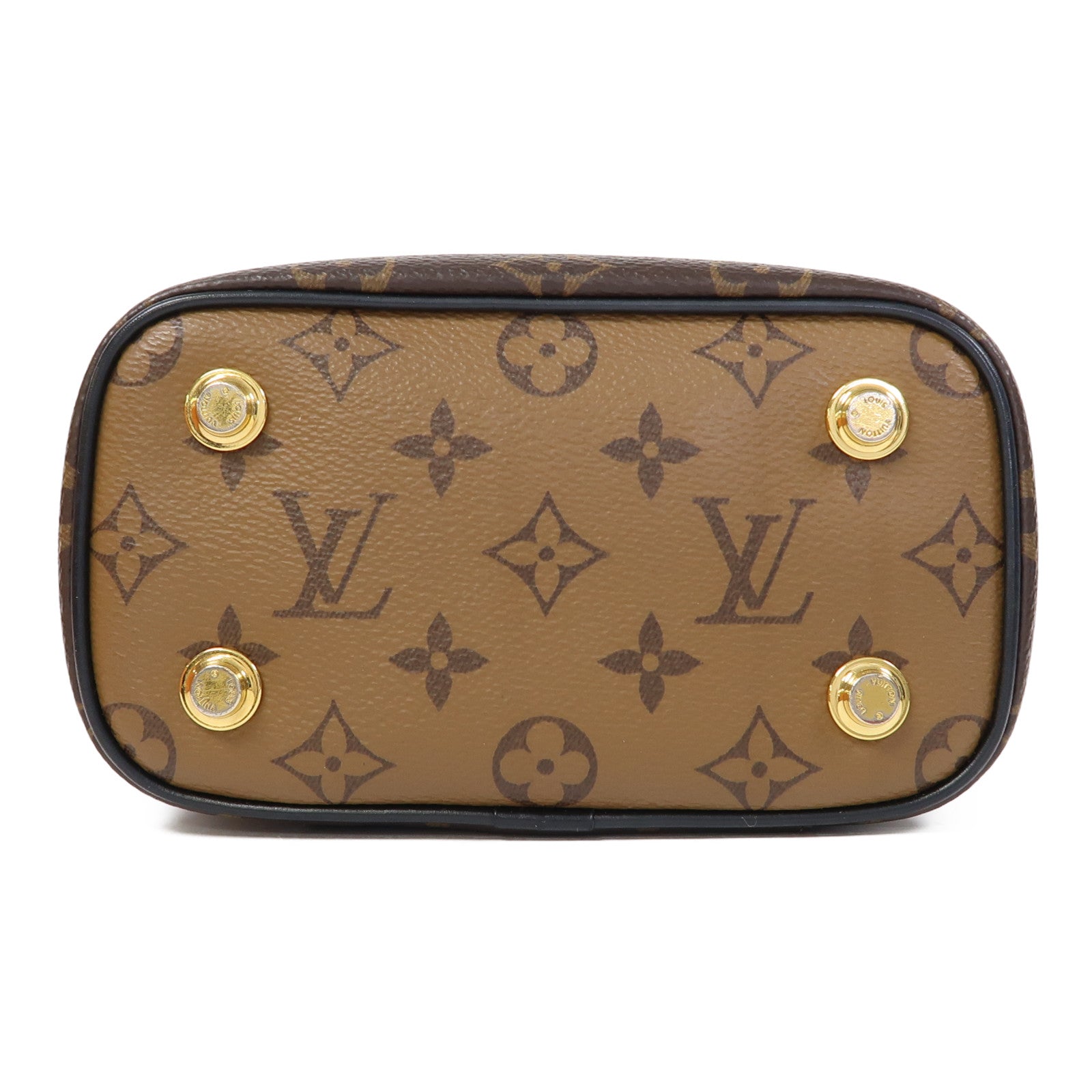 LOUIS VUITTON 【激減優惠】Monogram Vanity PM金扣手挽肩背兩用袋啡色
