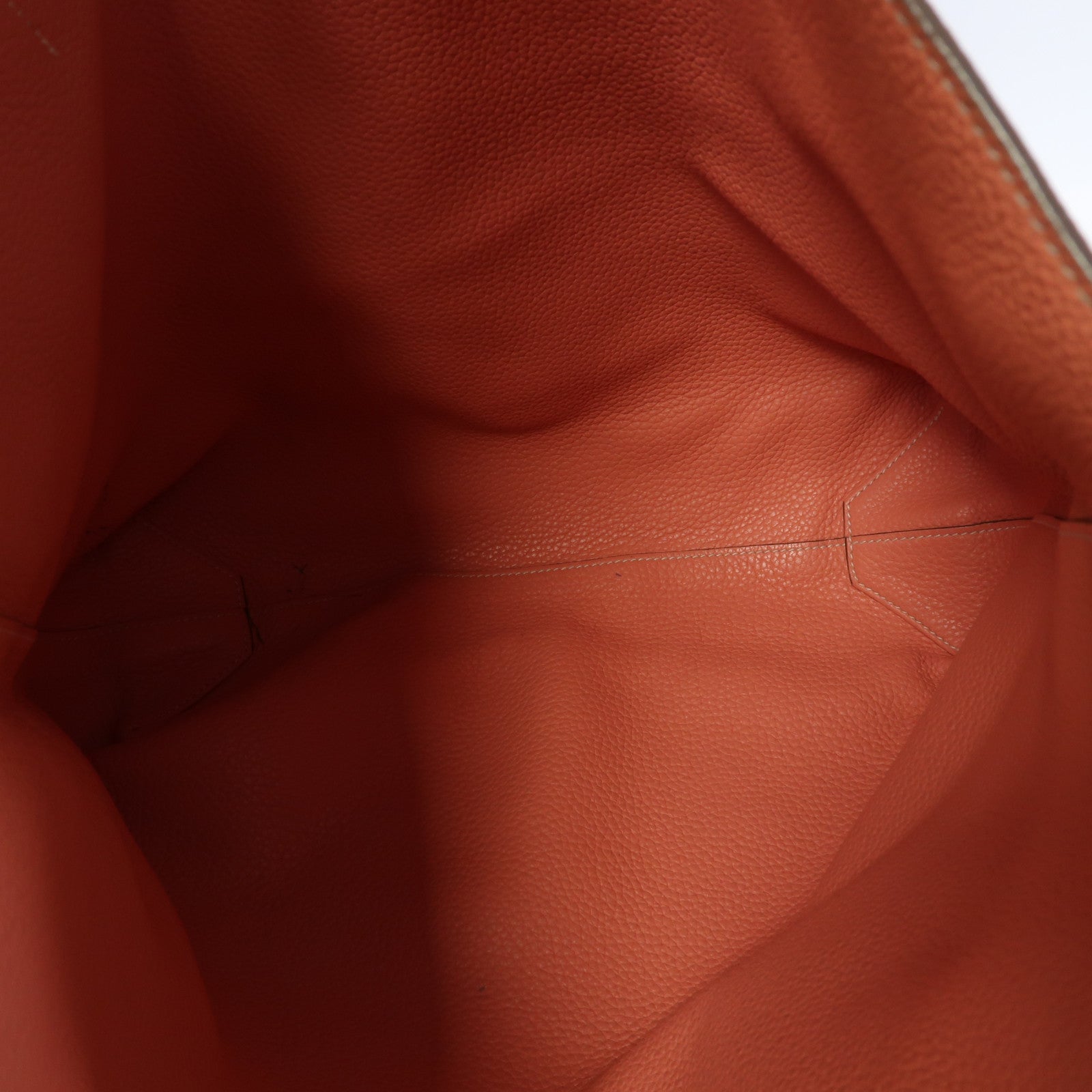HERMES Clemence皮革Double Sens肩背袋Crevette/Rouge Casaque/法拉利紅色/龍蝦粉色