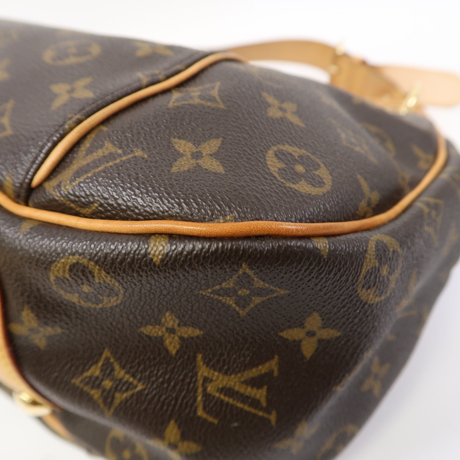LOUIS VUITTON Monogram Galliera PM金扣肩背袋啡色