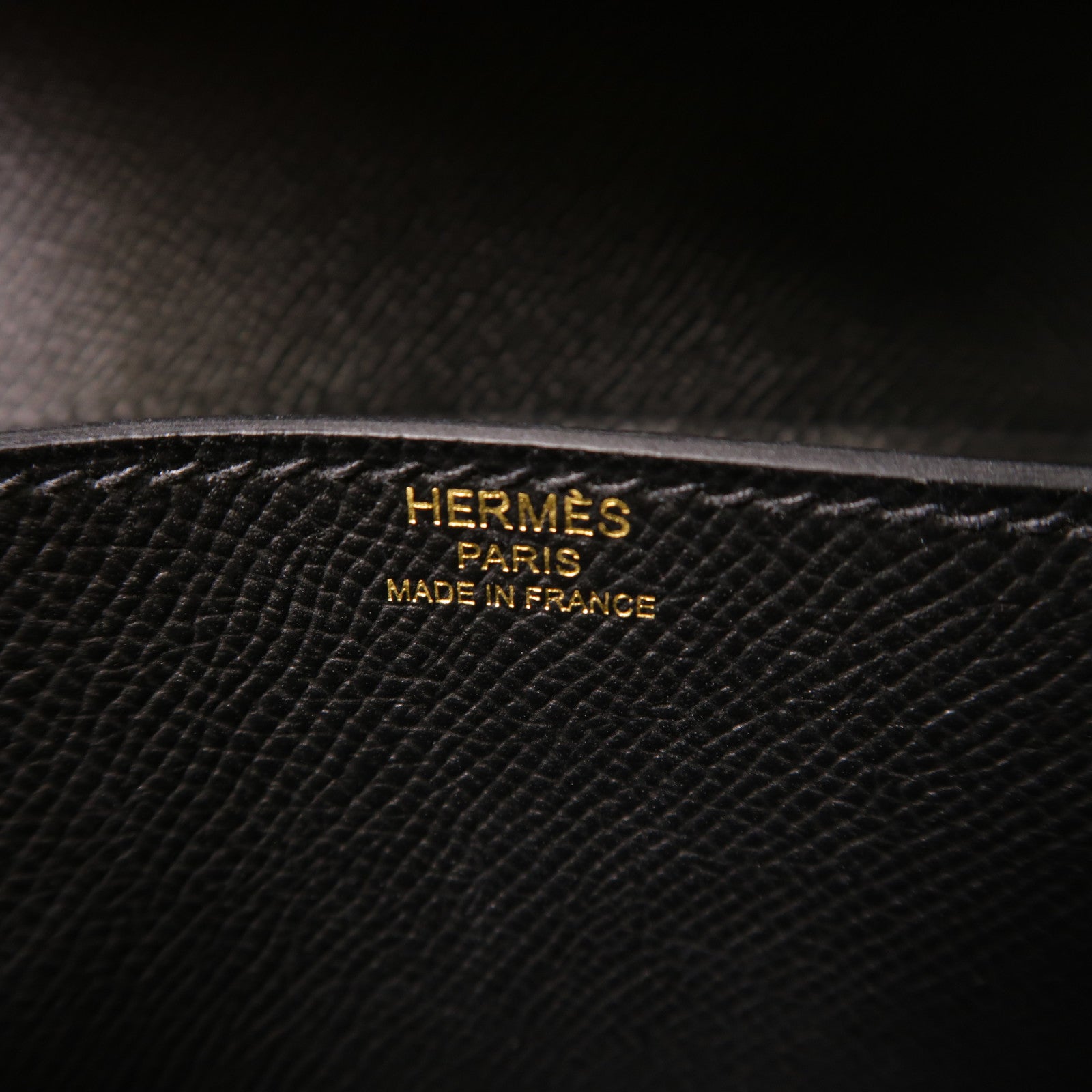 HERMES Epsom皮革Kelly Depeches 25金扣手拿包