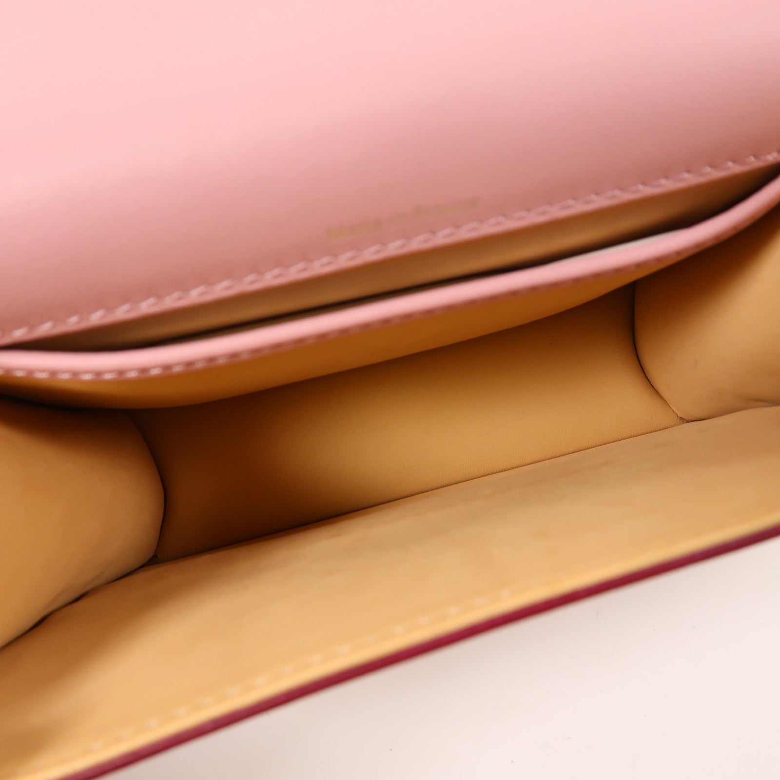 Delvaux SHW Madame Mini Chain Shoulder Bag Calfskin Leather Pink
