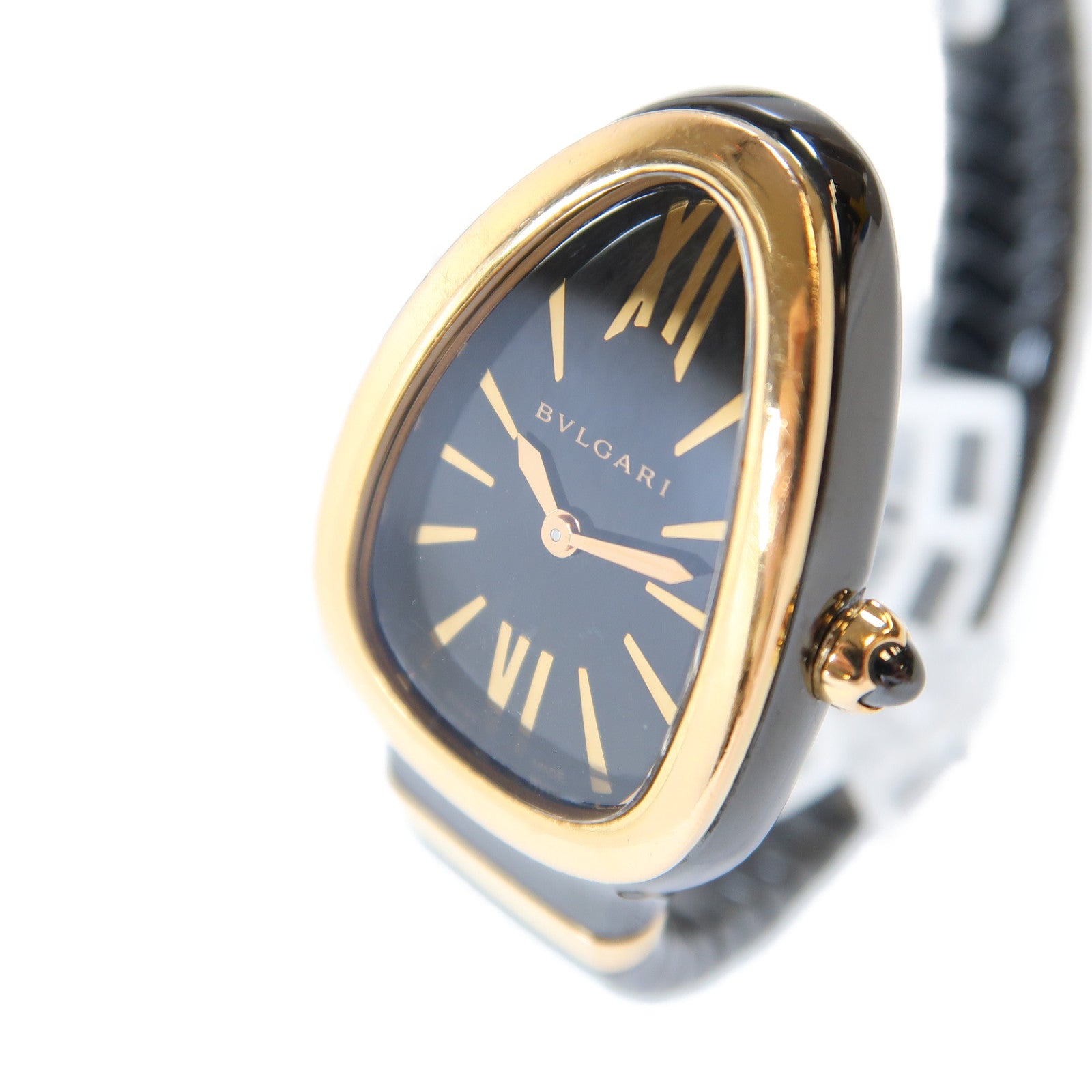 BVLGARI Serpenti Spiga Ceramic石英機芯手錶黑色