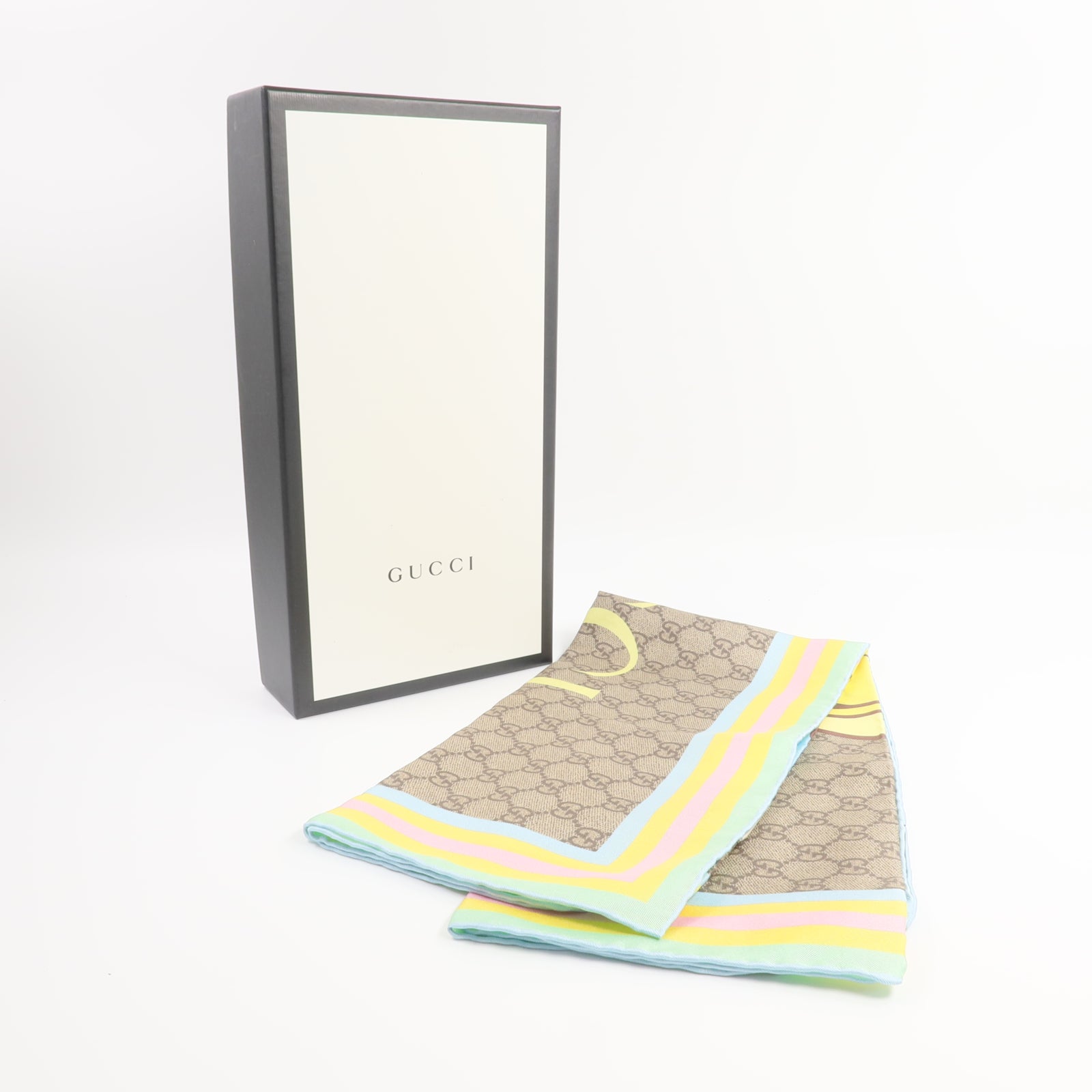 GUCCI 絲質GucciXBananya Scarf 70X70cm絲巾