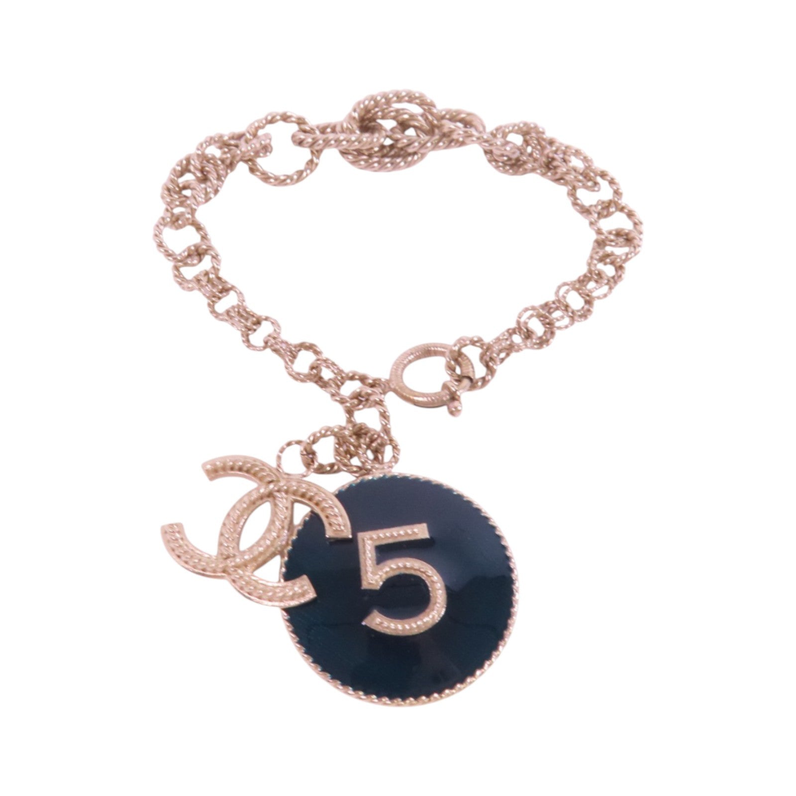 CHANEL 金屬/PVC Bracelet金扣手鏈