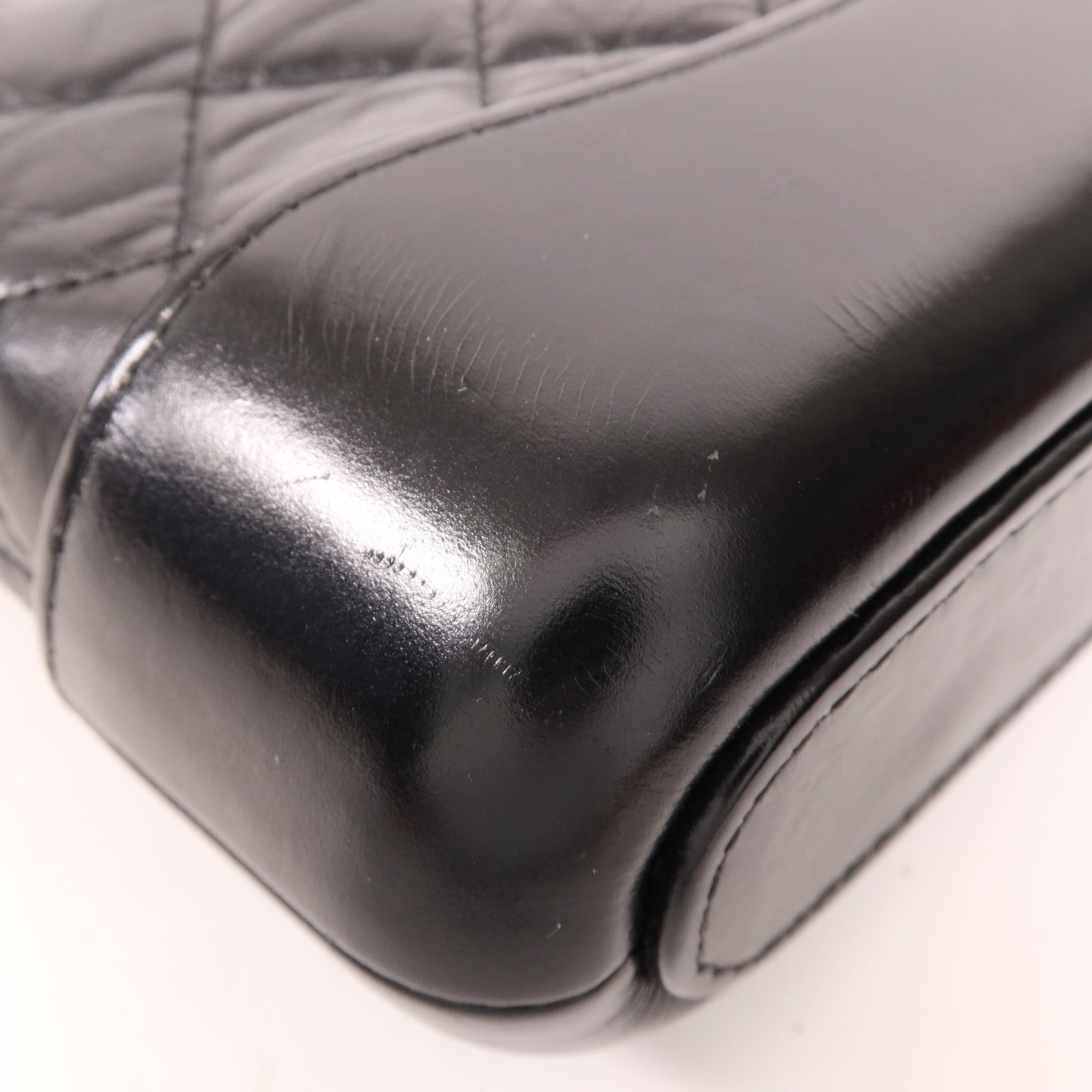 CHANEL 羊皮皮革Gabrielle WOC鏈帶肩背袋