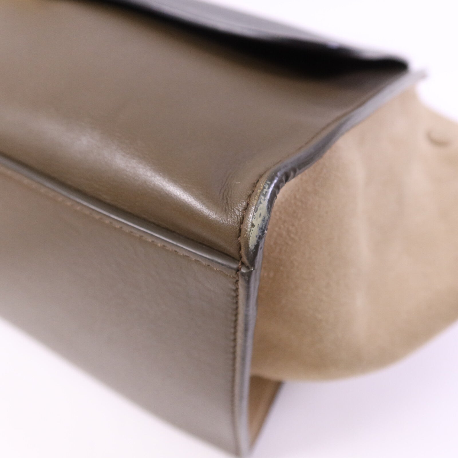 CELINE 【激減優惠】牛皮/麂皮皮革Trapeze金扣手挽肩背兩用袋