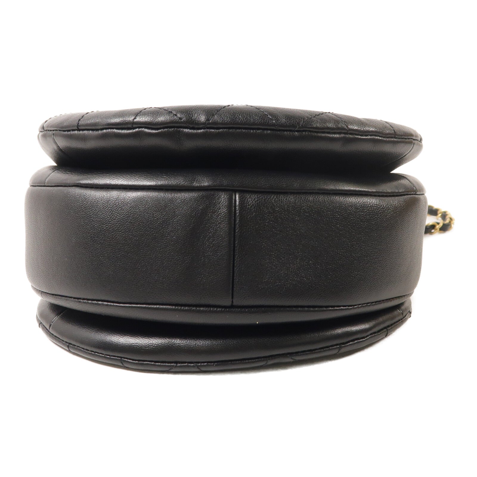 CHANEL 牛皮皮革Bucket Bag鏈帶手挽肩背兩用袋