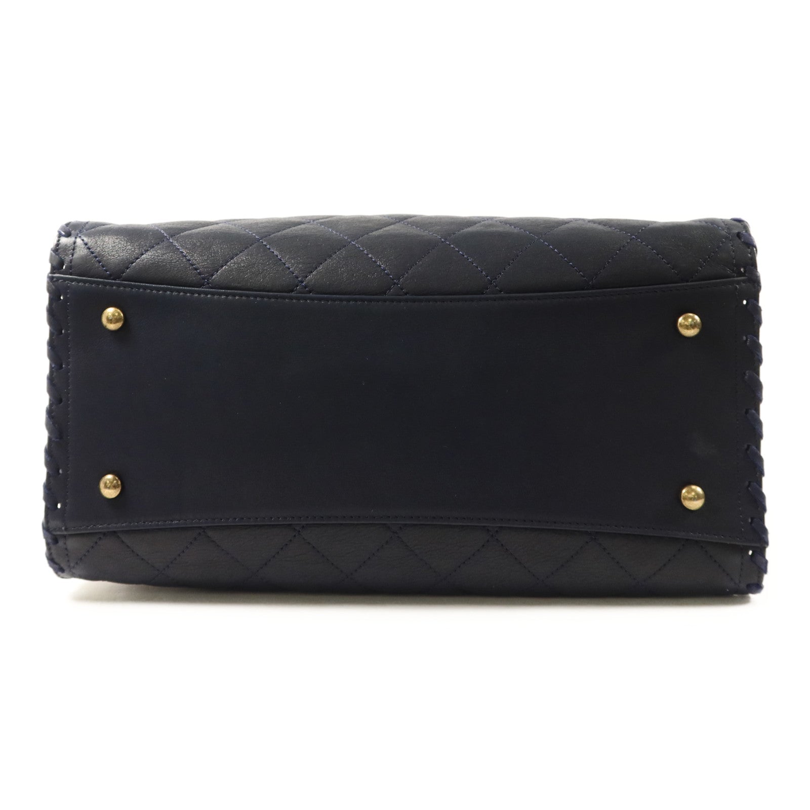 CHANEL 牛皮皮革Tote Bag金扣手挽袋