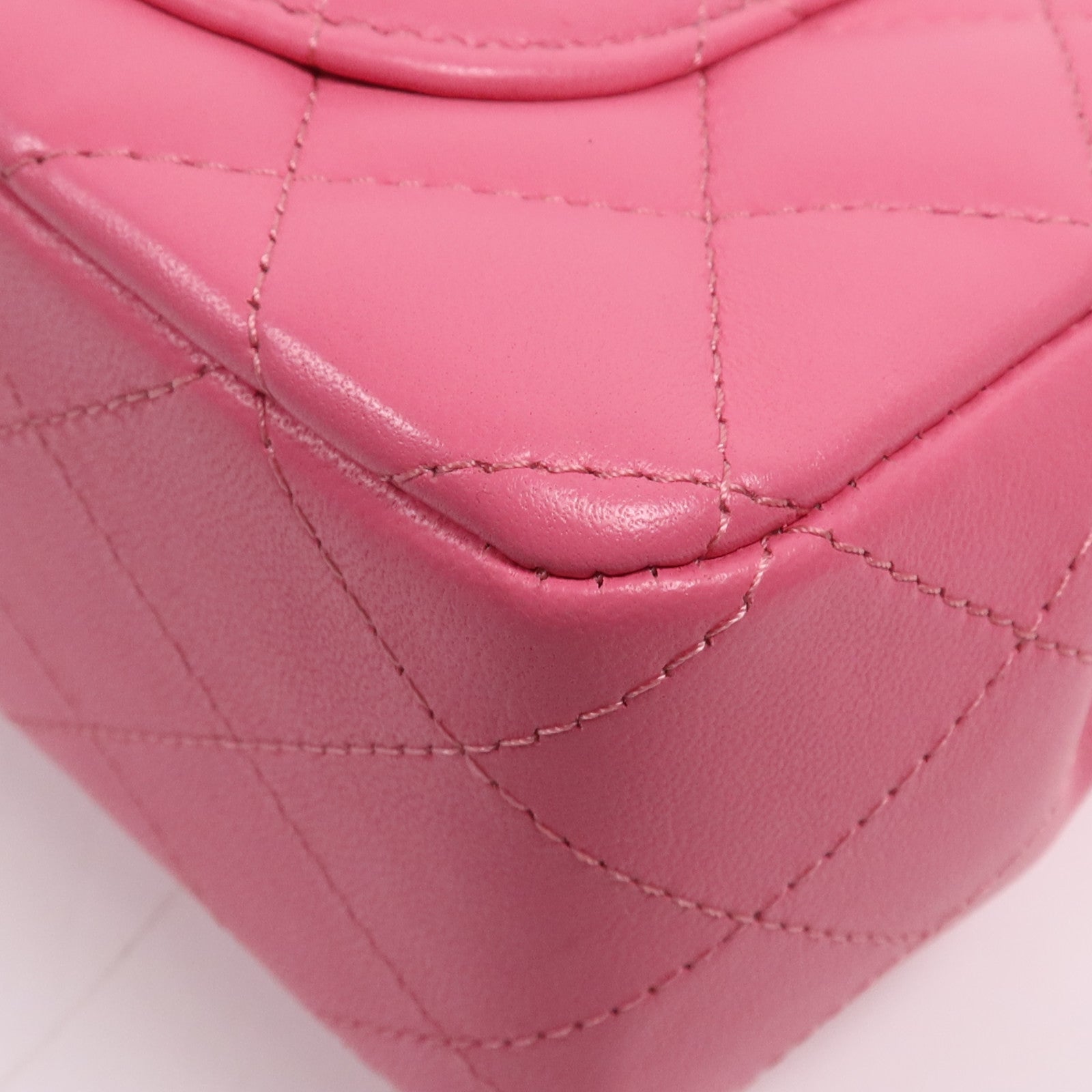 CHANEL 羊皮皮革Classic 20銀扣鏈帶肩背袋