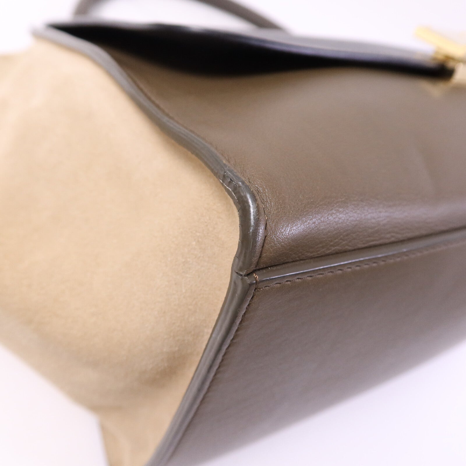 CELINE 【激減優惠】牛皮/麂皮皮革Trapeze金扣手挽肩背兩用袋